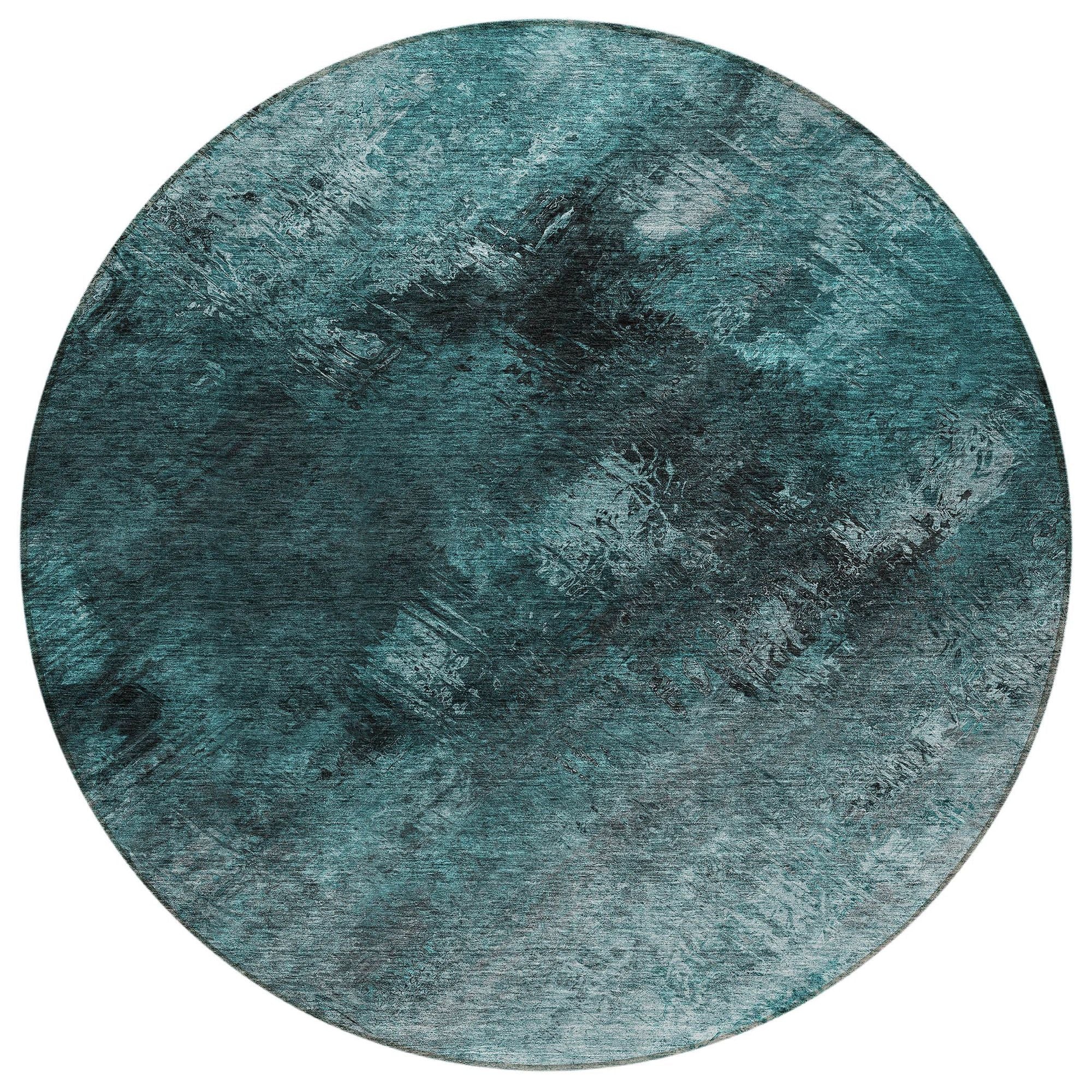 Machine Made ACN590 Teal  Rugs #color_teal 