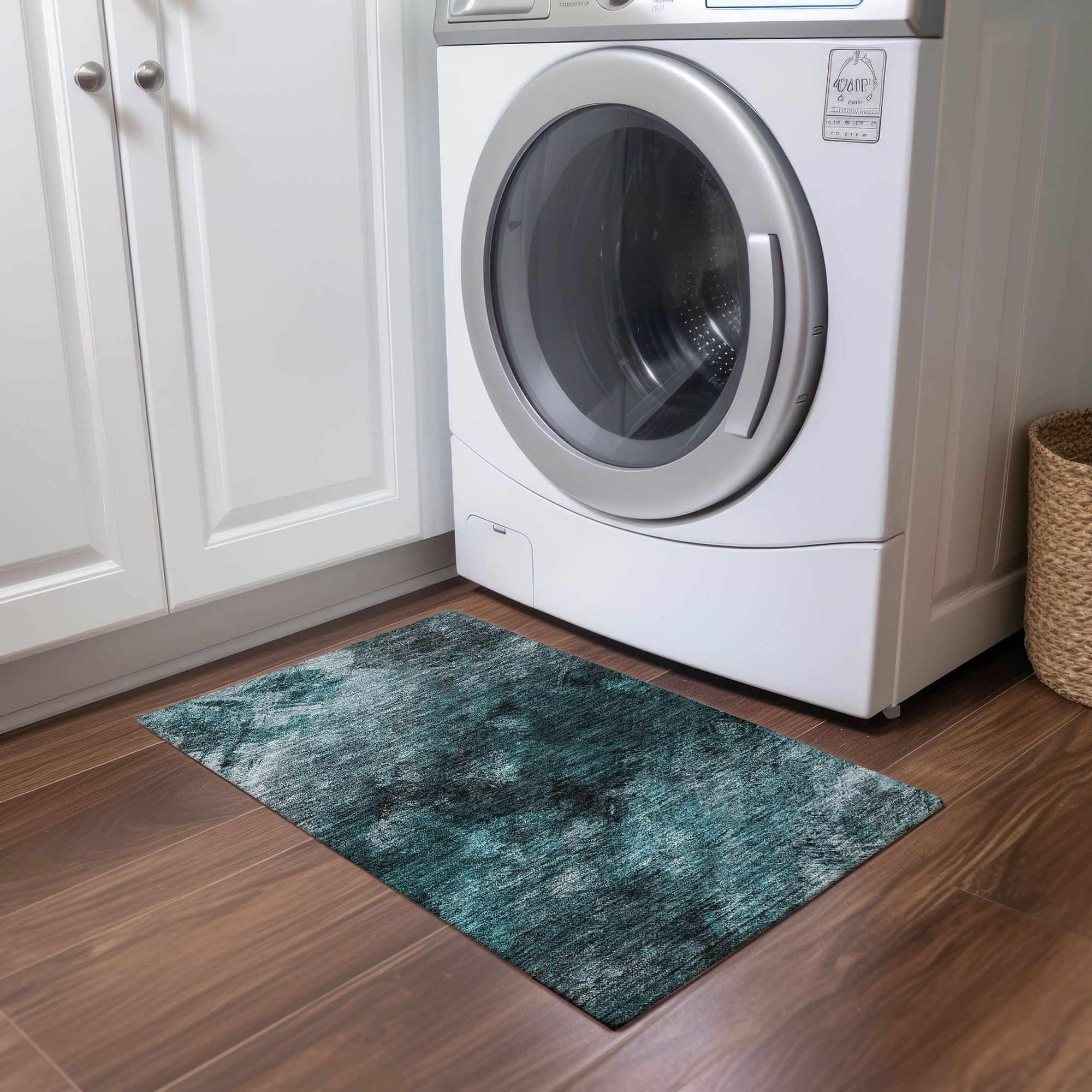 Machine Made ACN590 Teal  Rugs #color_teal 