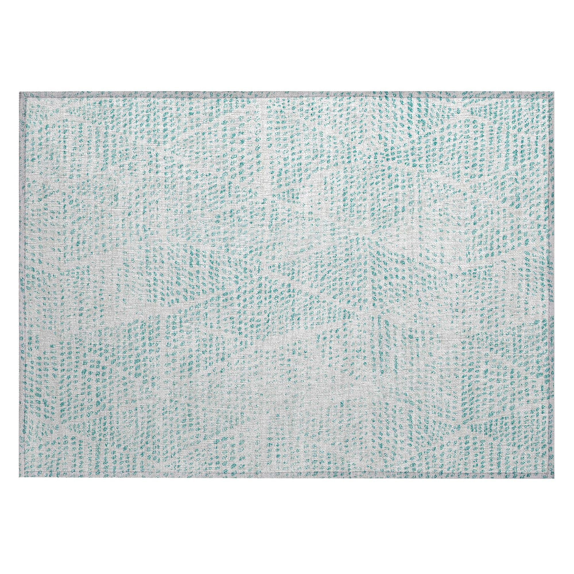 Machine Made ACN591 Aqua Teal Rugs #color_aqua teal