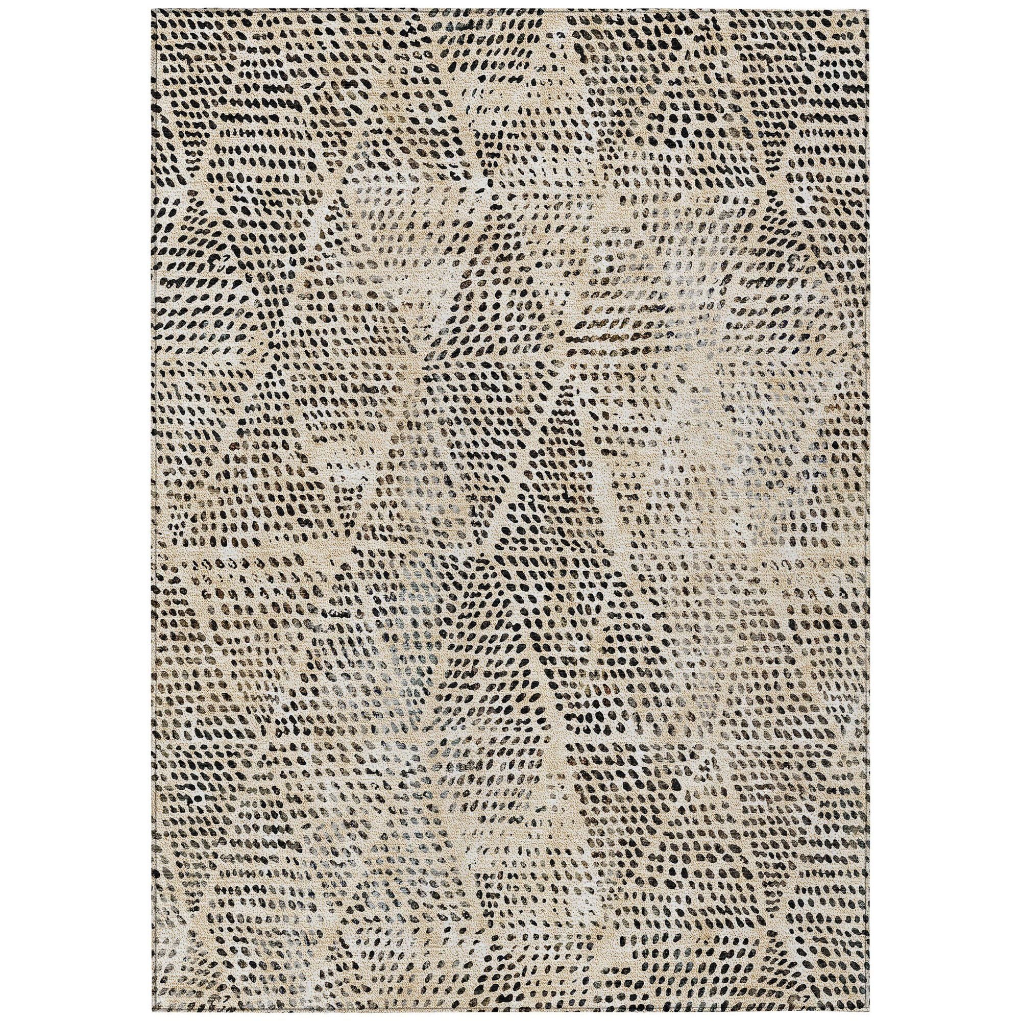 Machine Made ACN591 Beige Brown Rugs #color_beige brown