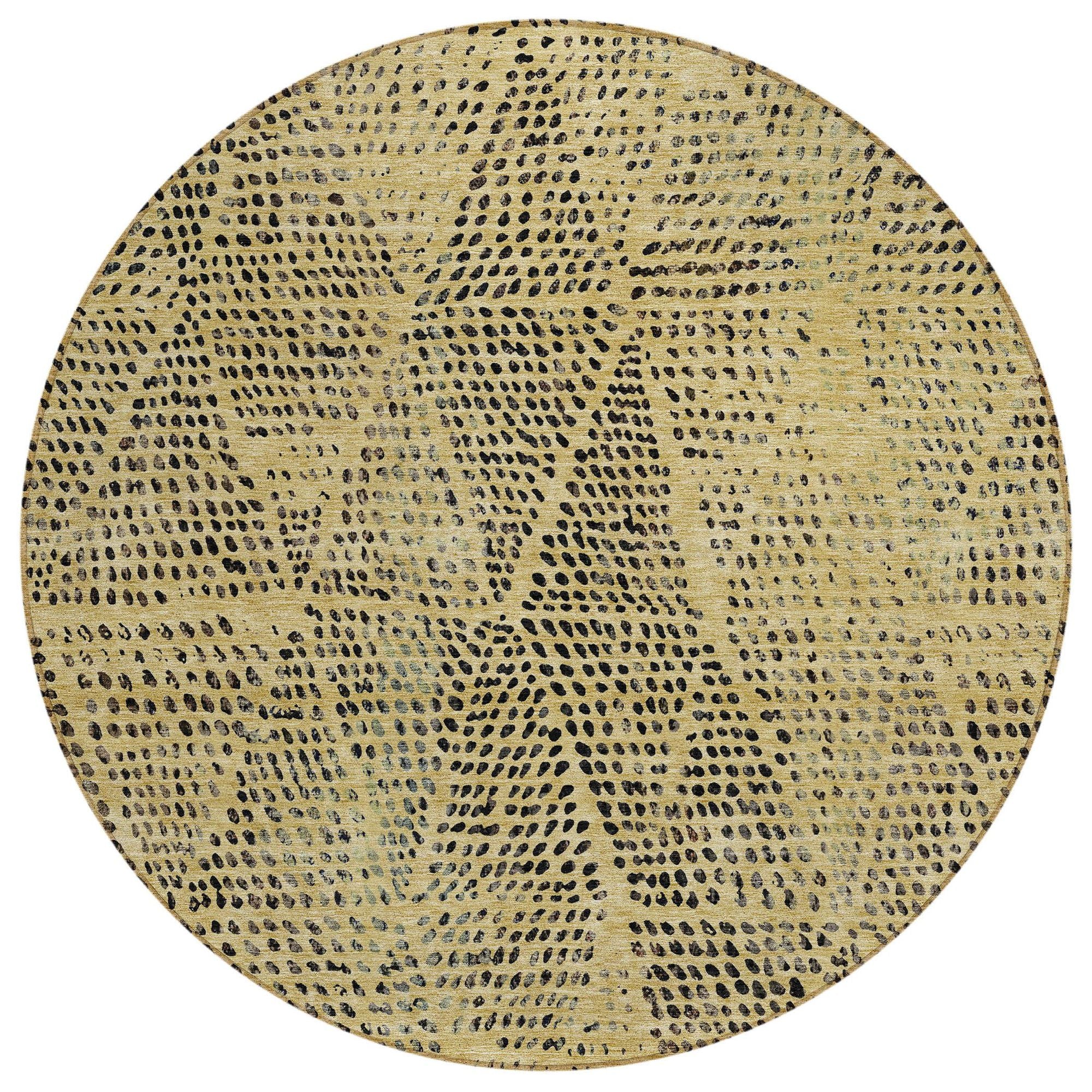 Machine Made ACN591 Gold  Rugs #color_gold 