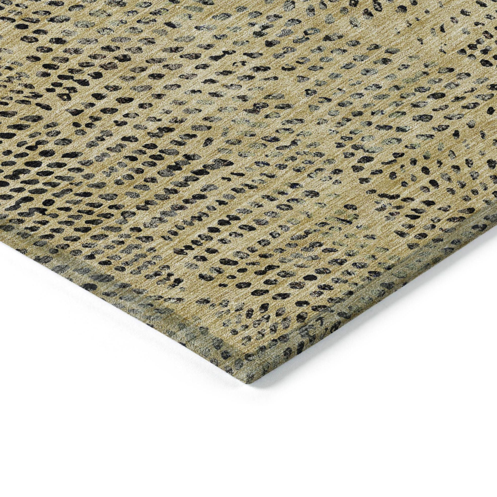 Machine Made ACN591 Gold  Rugs #color_gold 