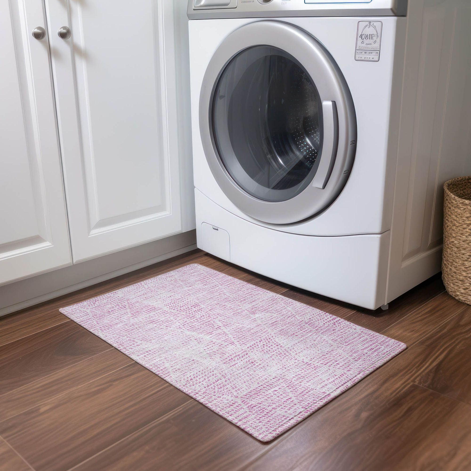 Machine Made ACN591 Pink  Rugs #color_pink 