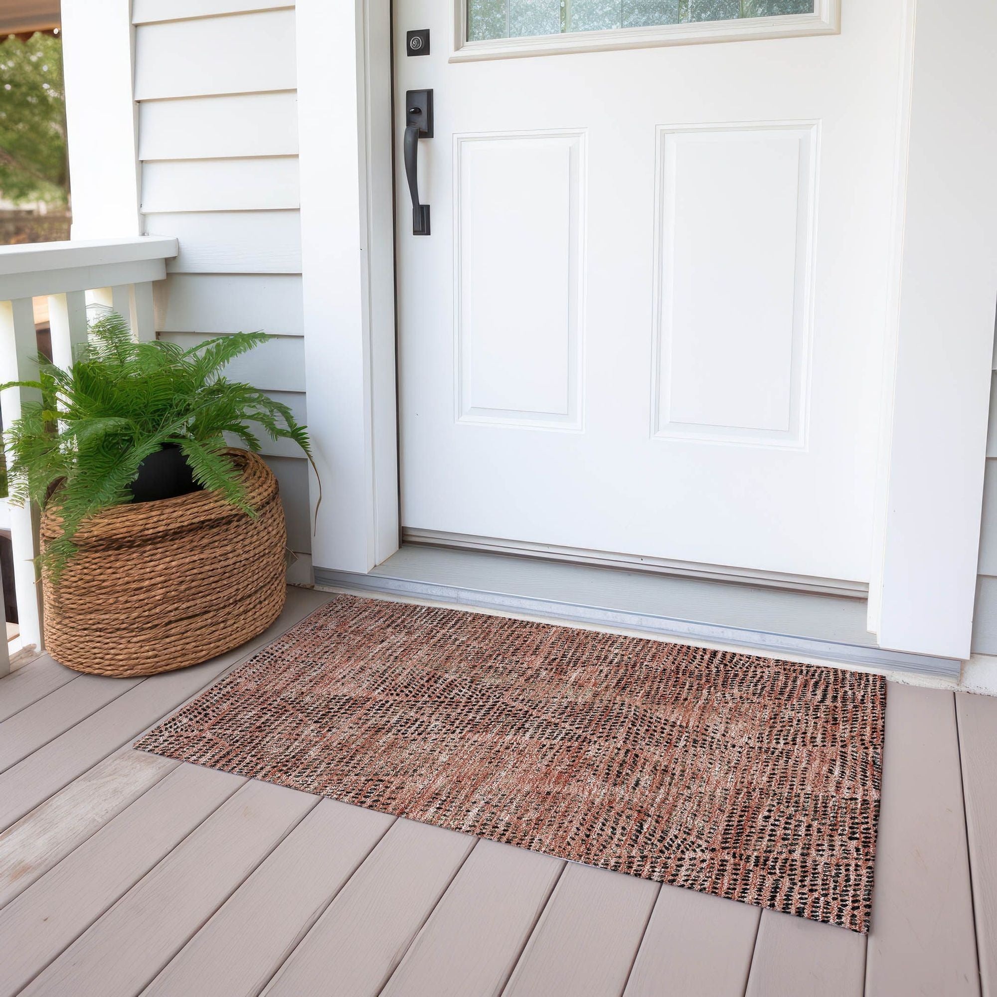 Machine Made ACN591 Salmon Orange Rugs #color_salmon orange