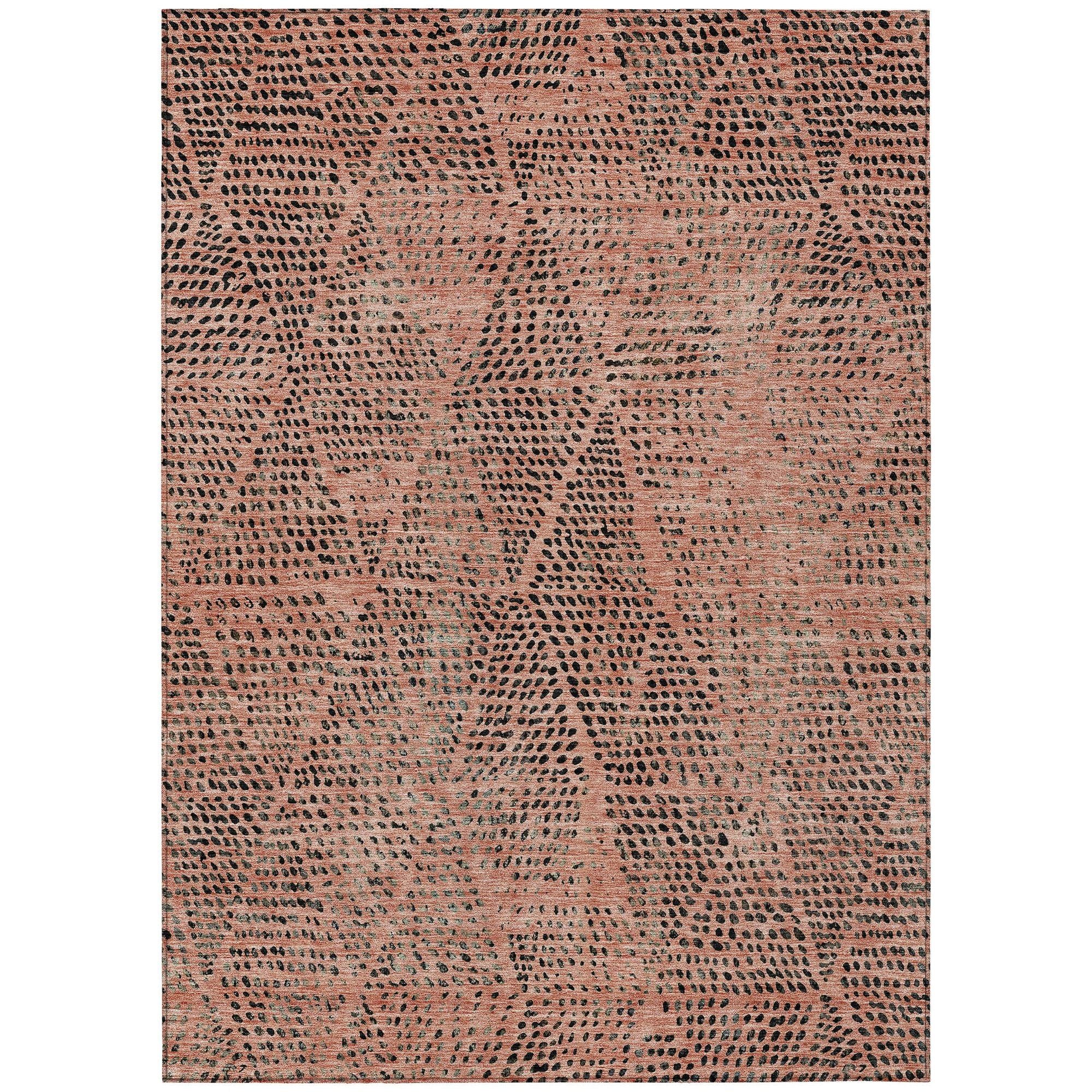 Machine Made ACN591 Salmon Orange Rugs #color_salmon orange