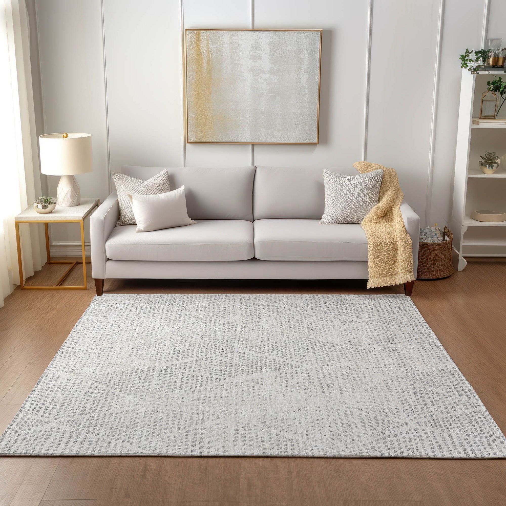 Machine Made ACN591 Silver Gray Rugs #color_silver gray