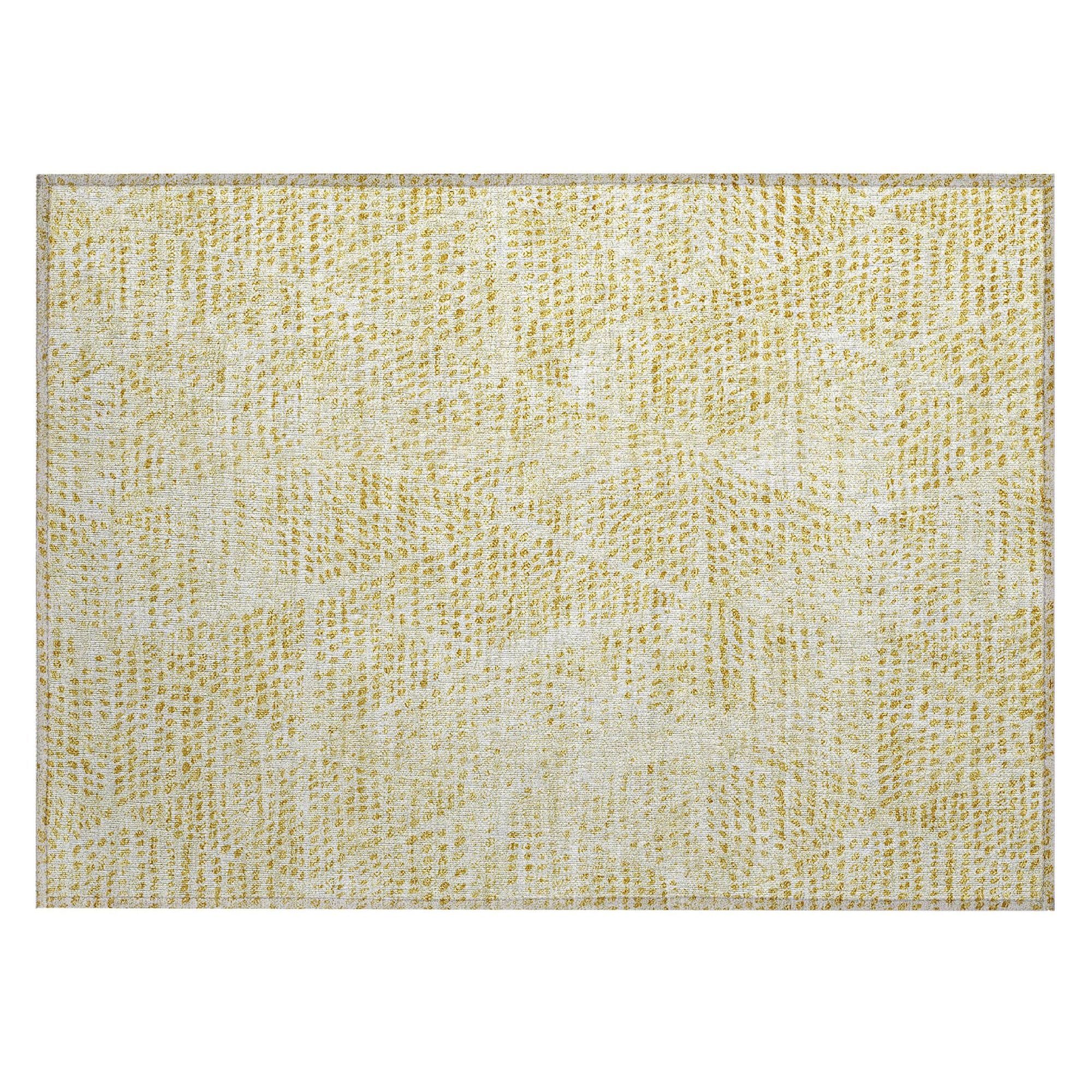 Machine Made ACN591 Wheat Gold Rugs #color_wheat gold