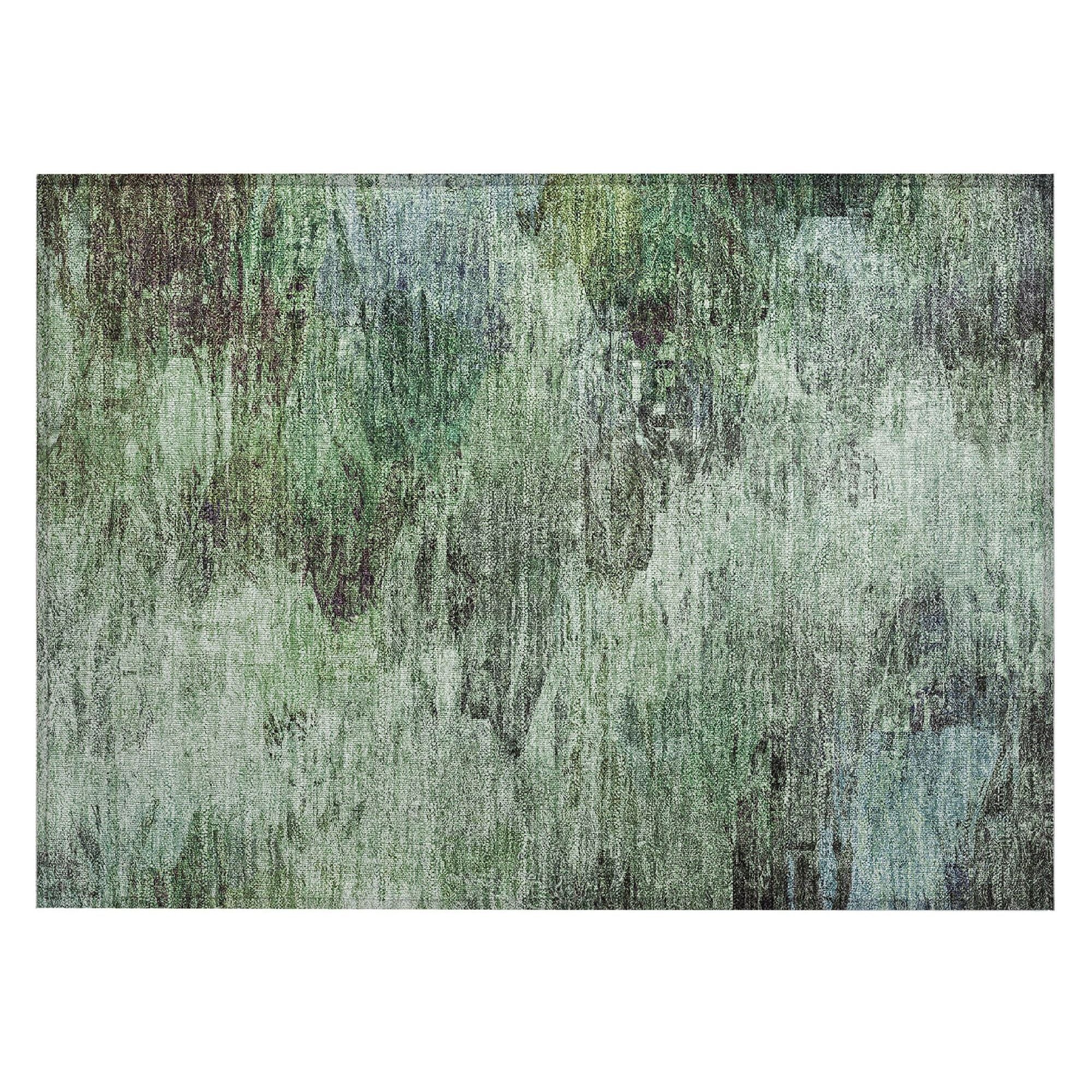 Machine Made ACN592 Green  Rugs #color_green 