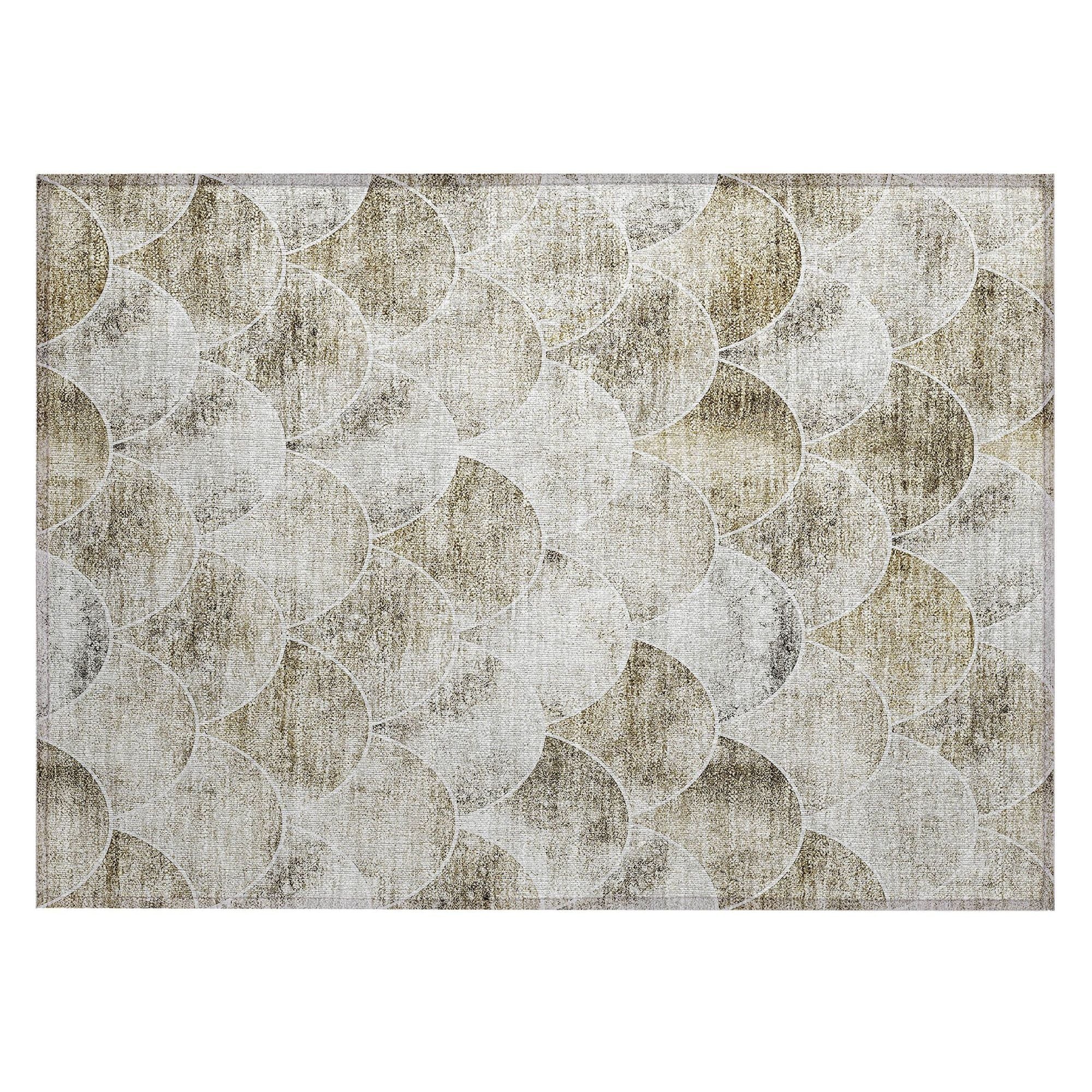 Machine Made ACN594 Beige Brown Rugs #color_beige brown