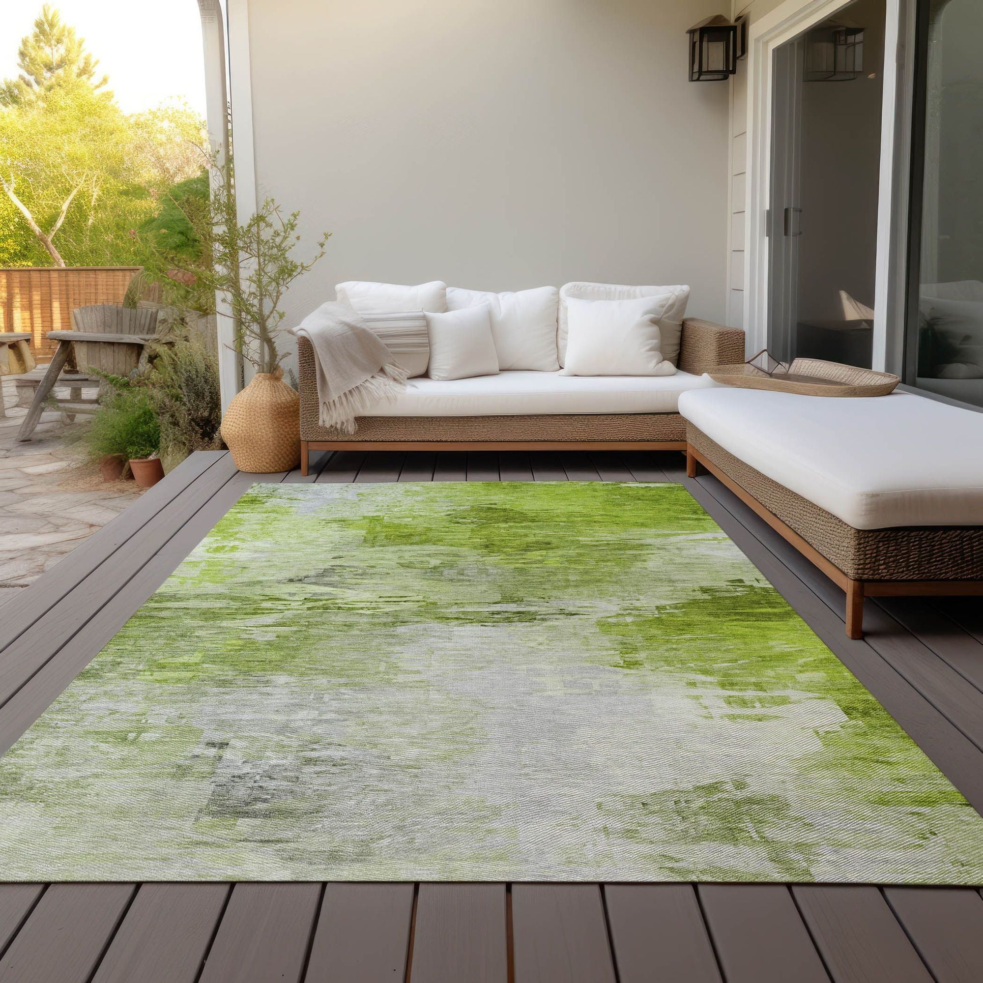 Machine Made ACN595 Aloe Green Rugs #color_aloe green