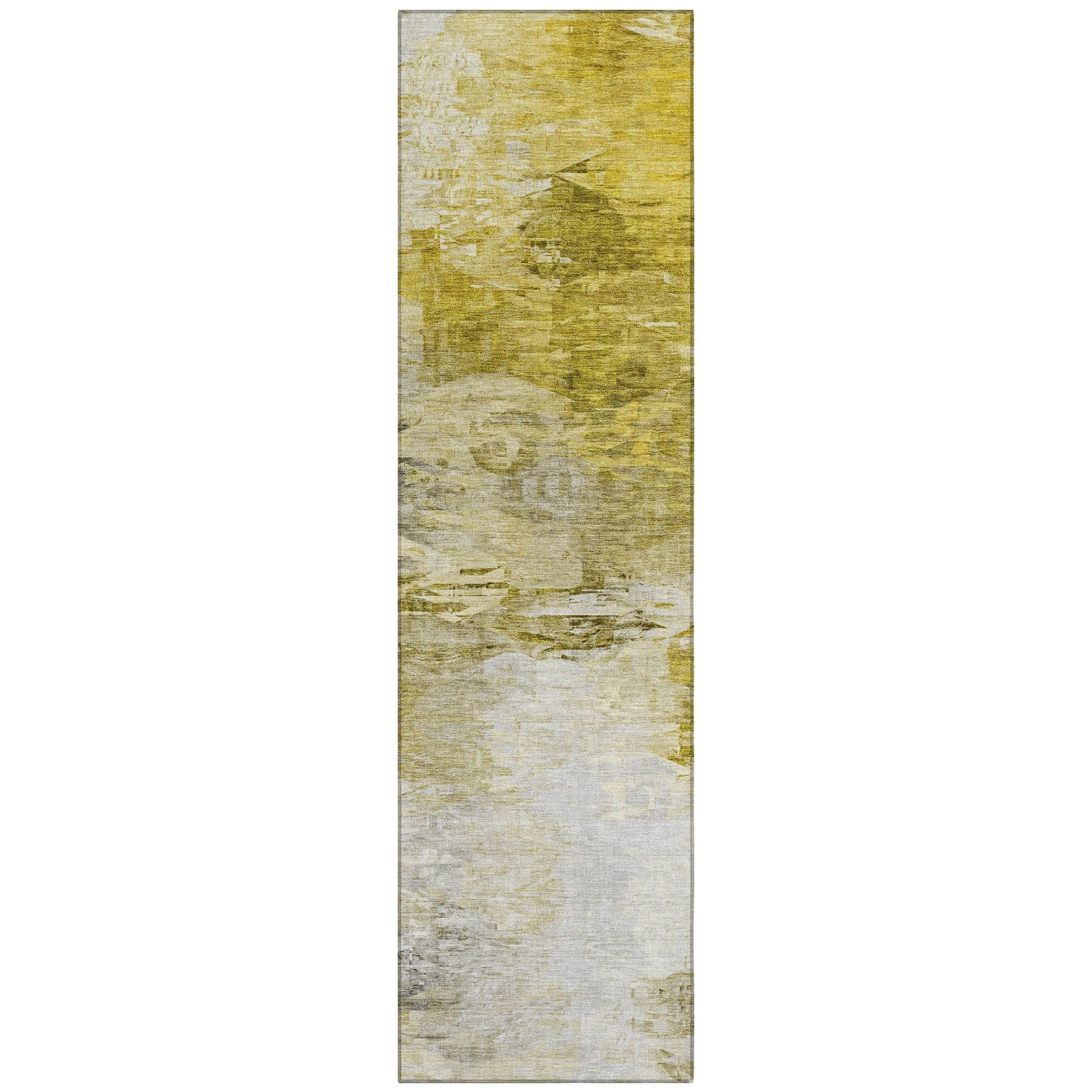 Machine Made ACN595 Gold  Rugs #color_gold 