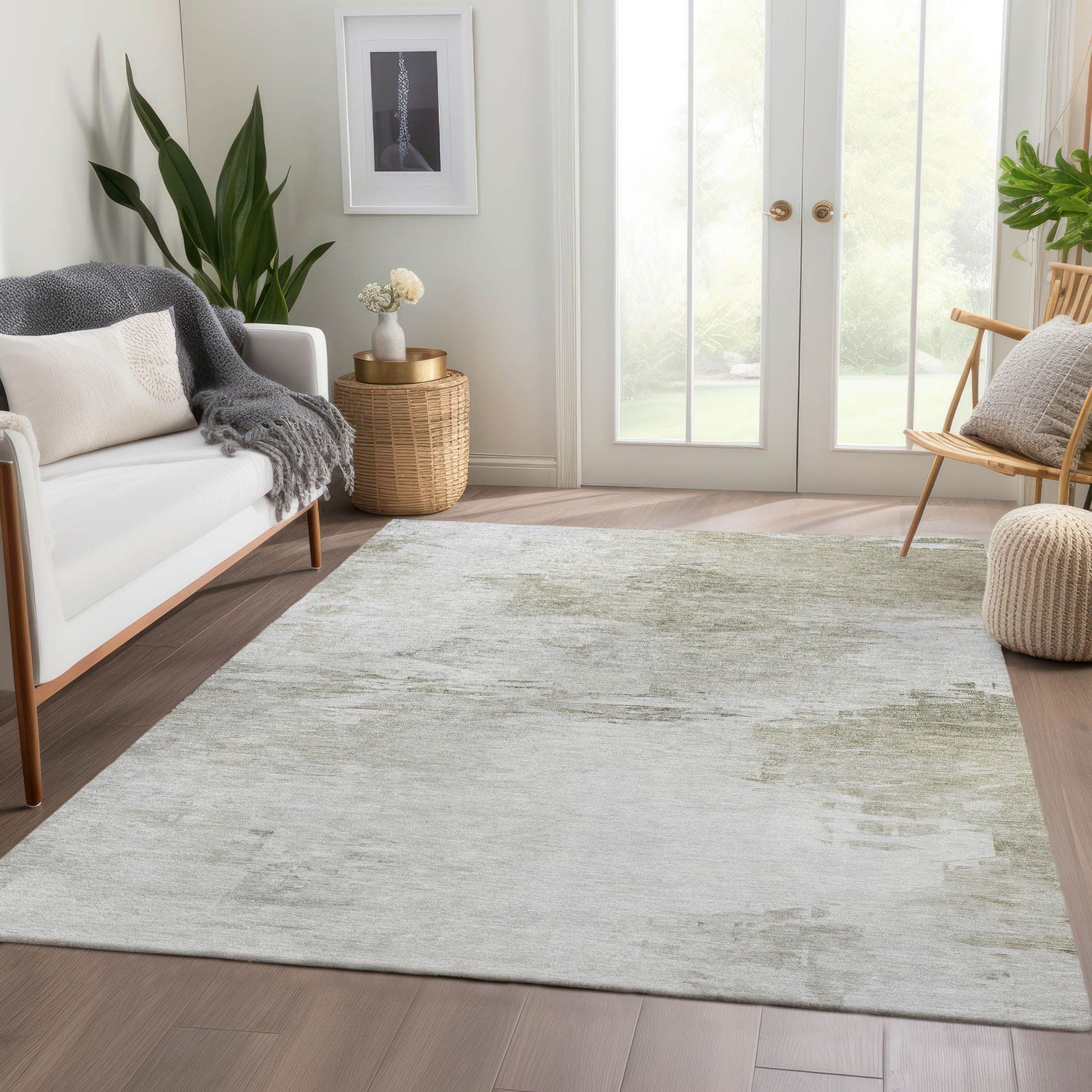 Machine Made ACN595 Ivory  Rugs #color_ivory 