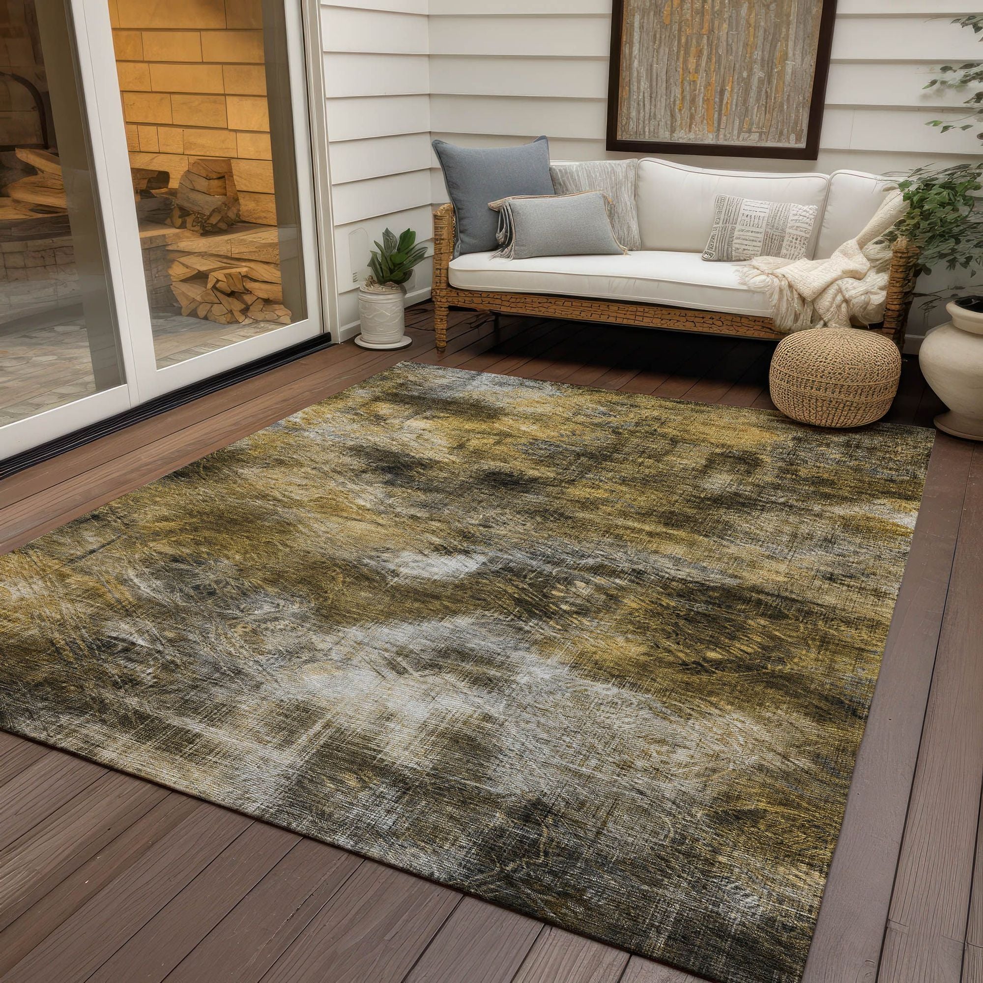 Machine Made ACN596 Mocha Brown Rugs #color_mocha brown