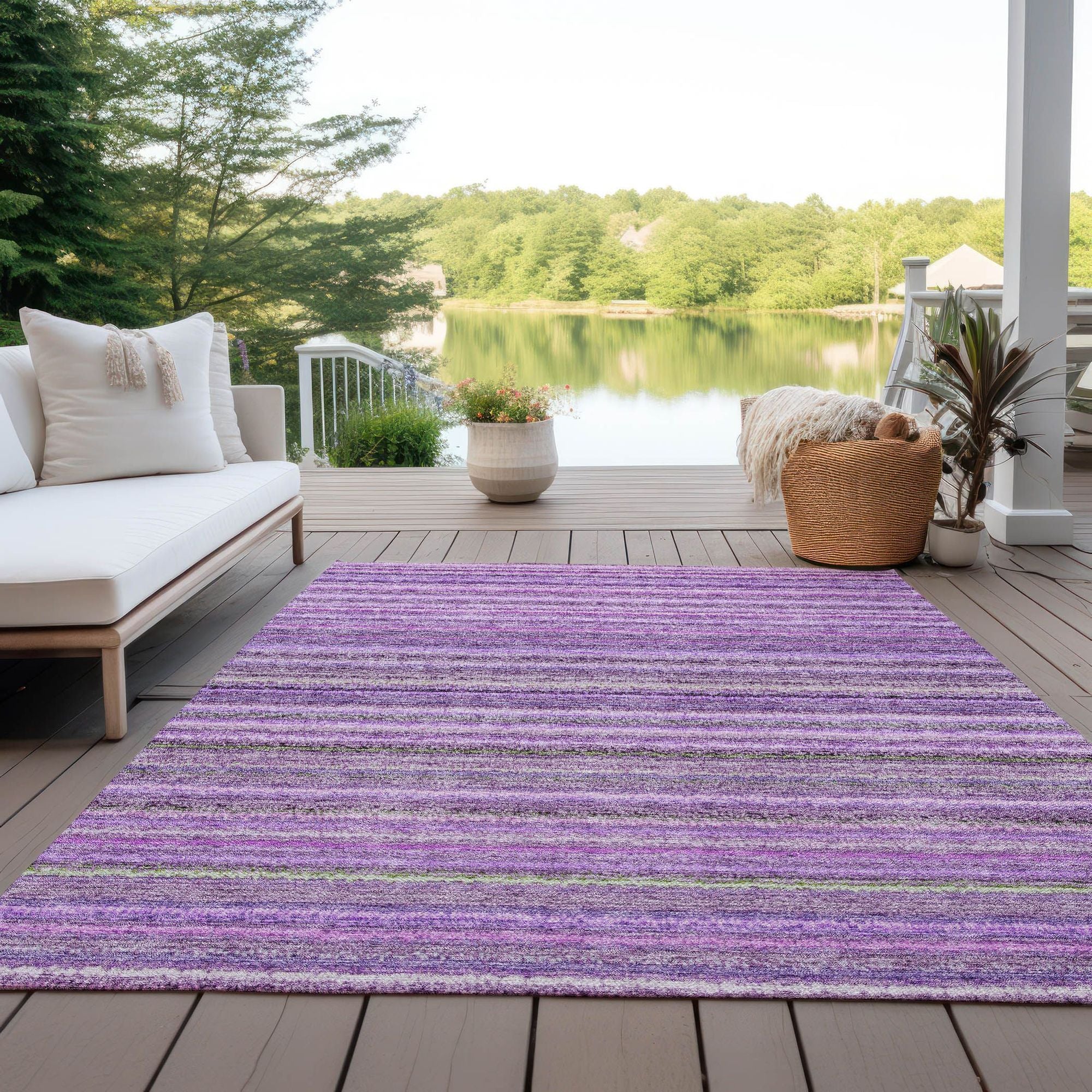 Machine Made ACN598 Purple  Rugs #color_purple 