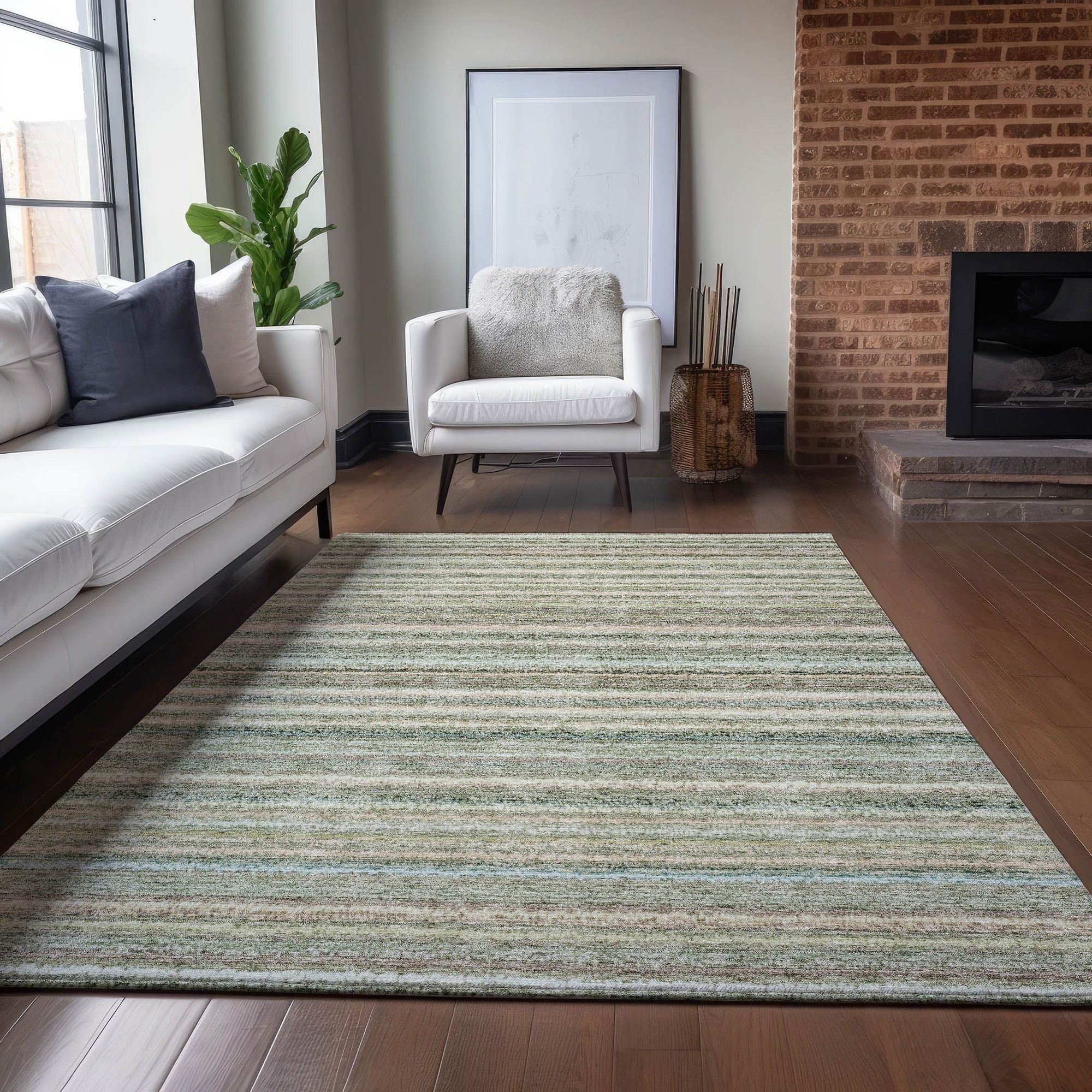 Machine Made ACN598 Sage Green Rugs #color_sage green