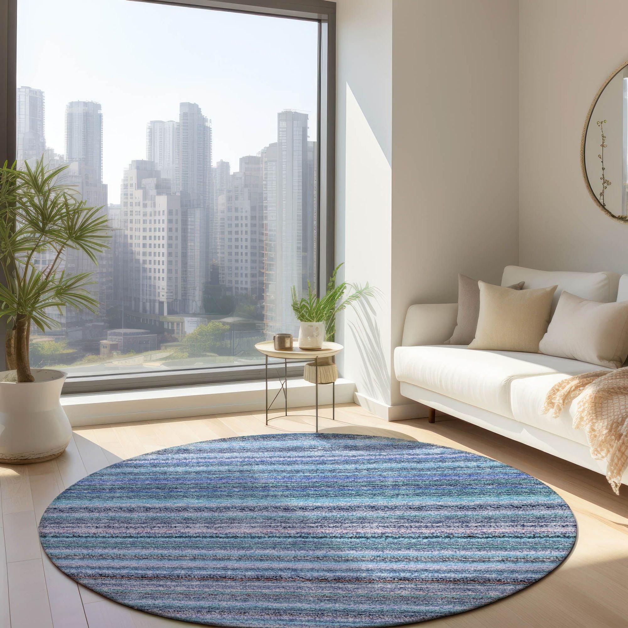 Machine Made ACN598 Sky Blue Rugs #color_sky blue