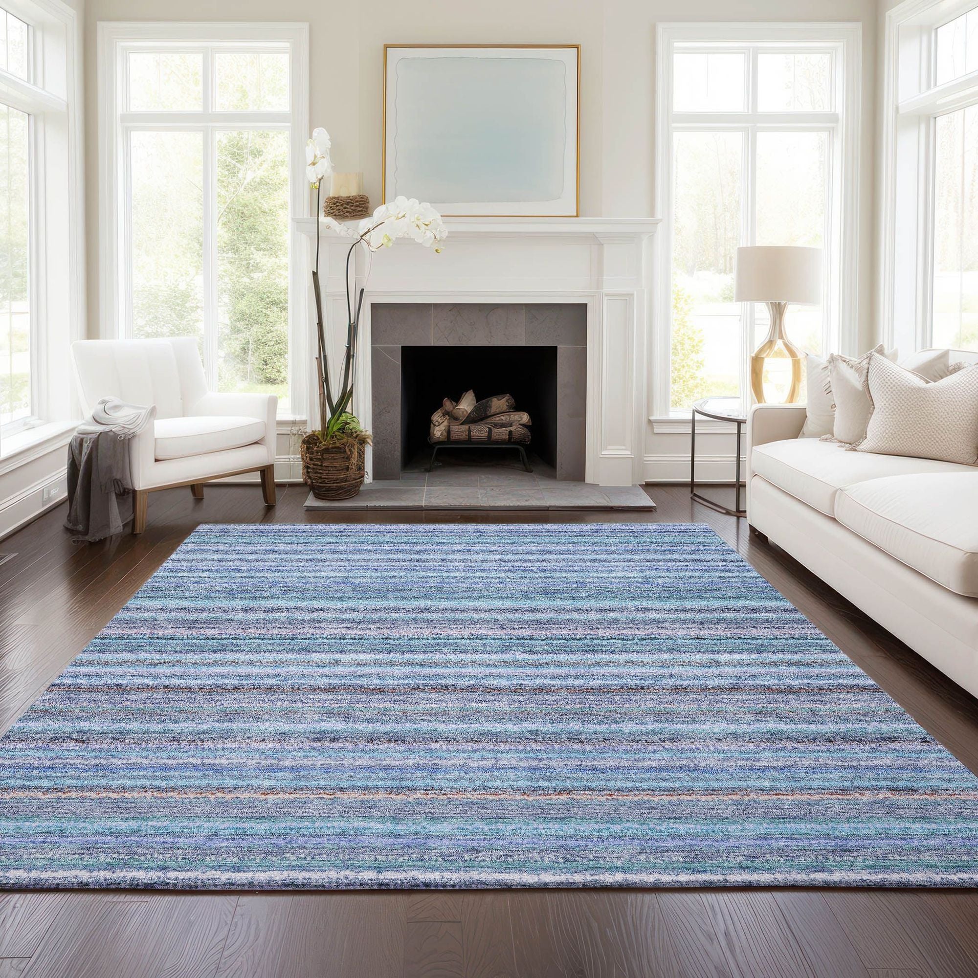 Machine Made ACN598 Sky Blue Rugs #color_sky blue