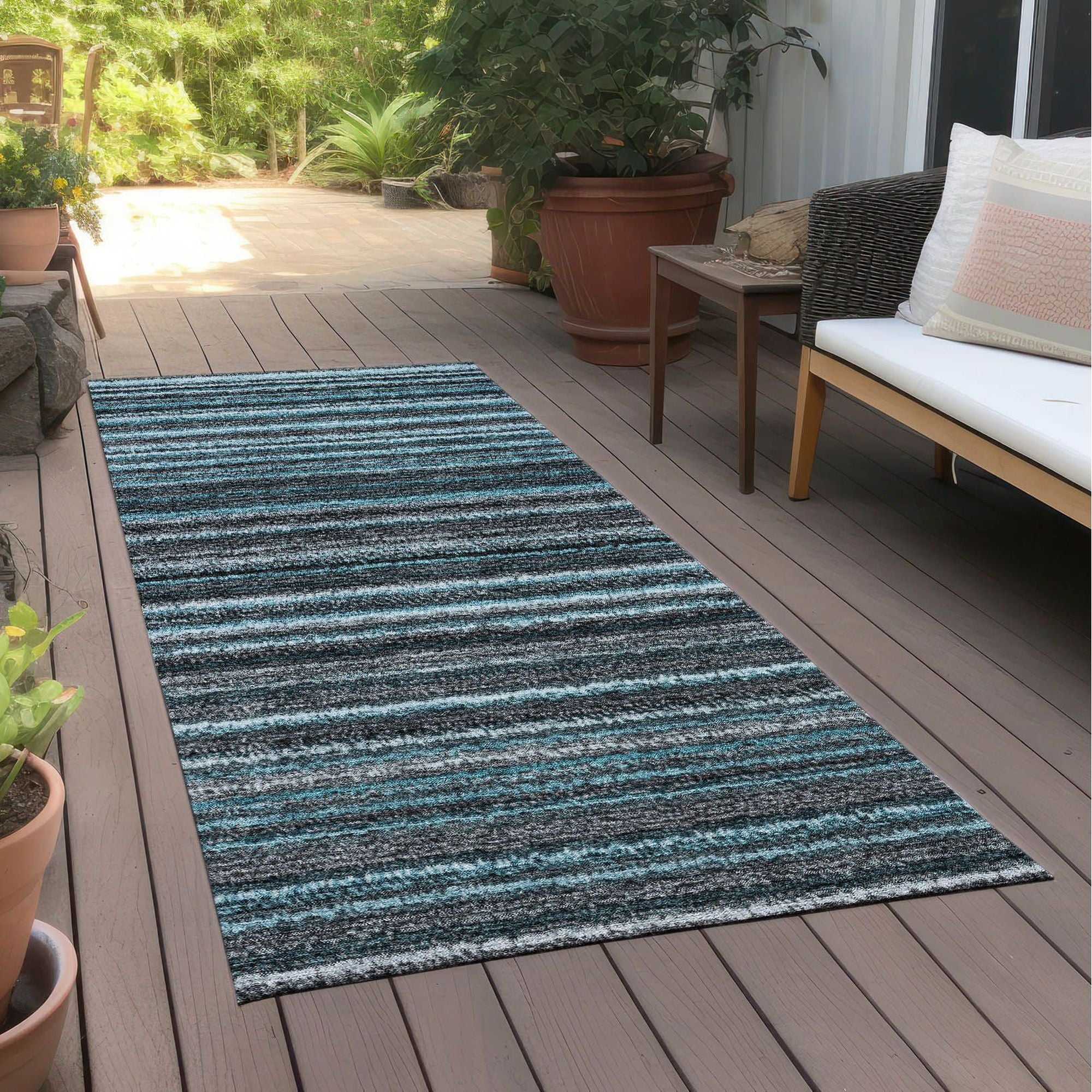 Machine Made ACN598 Teal  Rugs #color_teal 