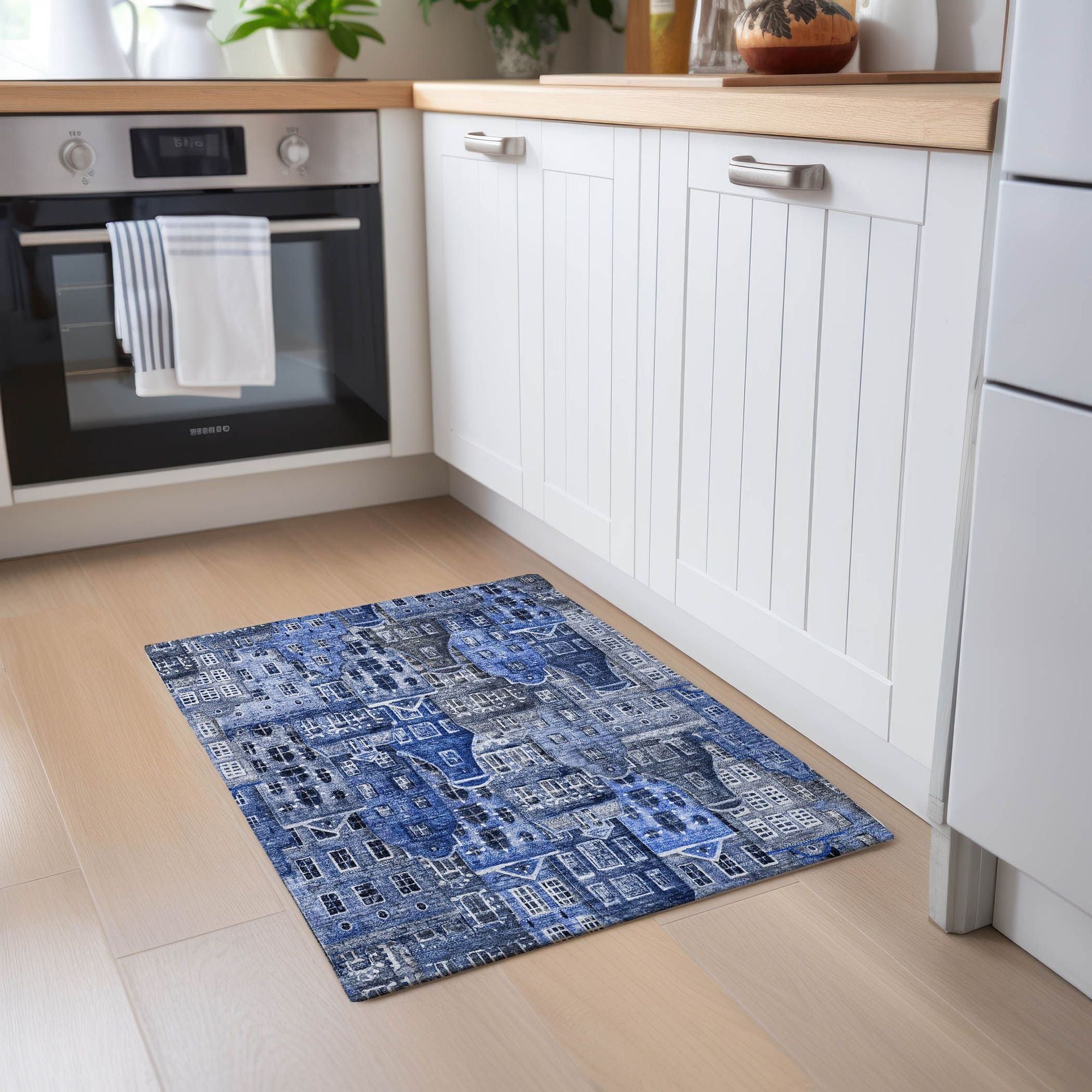 Machine Made ACN600 Blue  Rugs #color_blue 