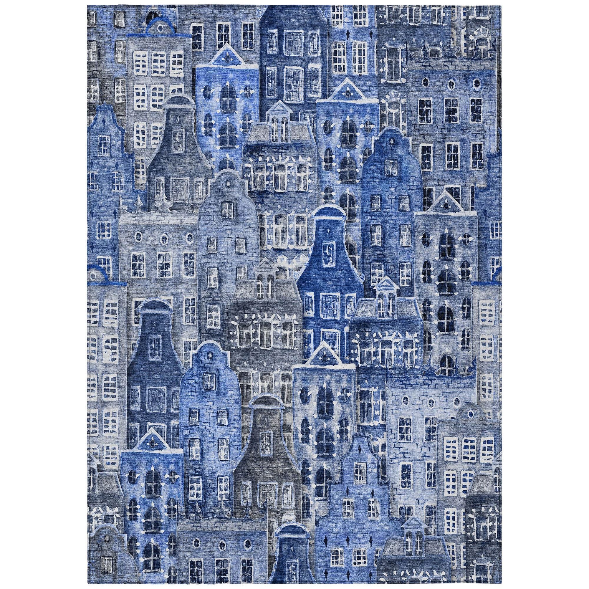 Machine Made ACN600 Blue  Rugs #color_blue 