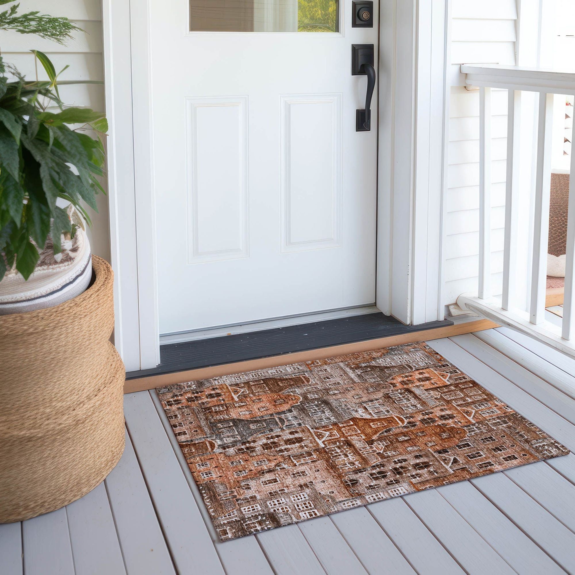 Machine Made ACN600 Paprika Orange Rugs #color_paprika orange