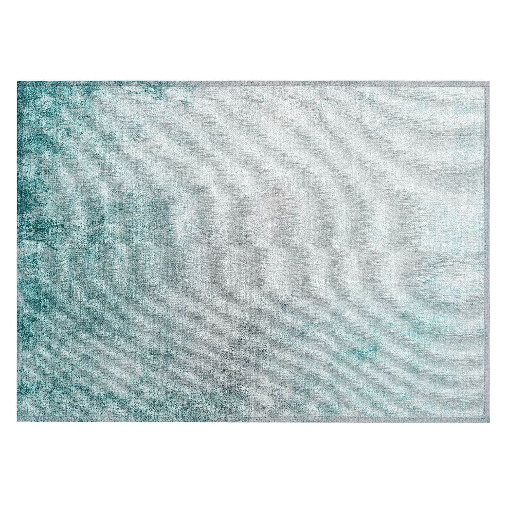 Machine Made ACN601 Teal  Rugs #color_teal 