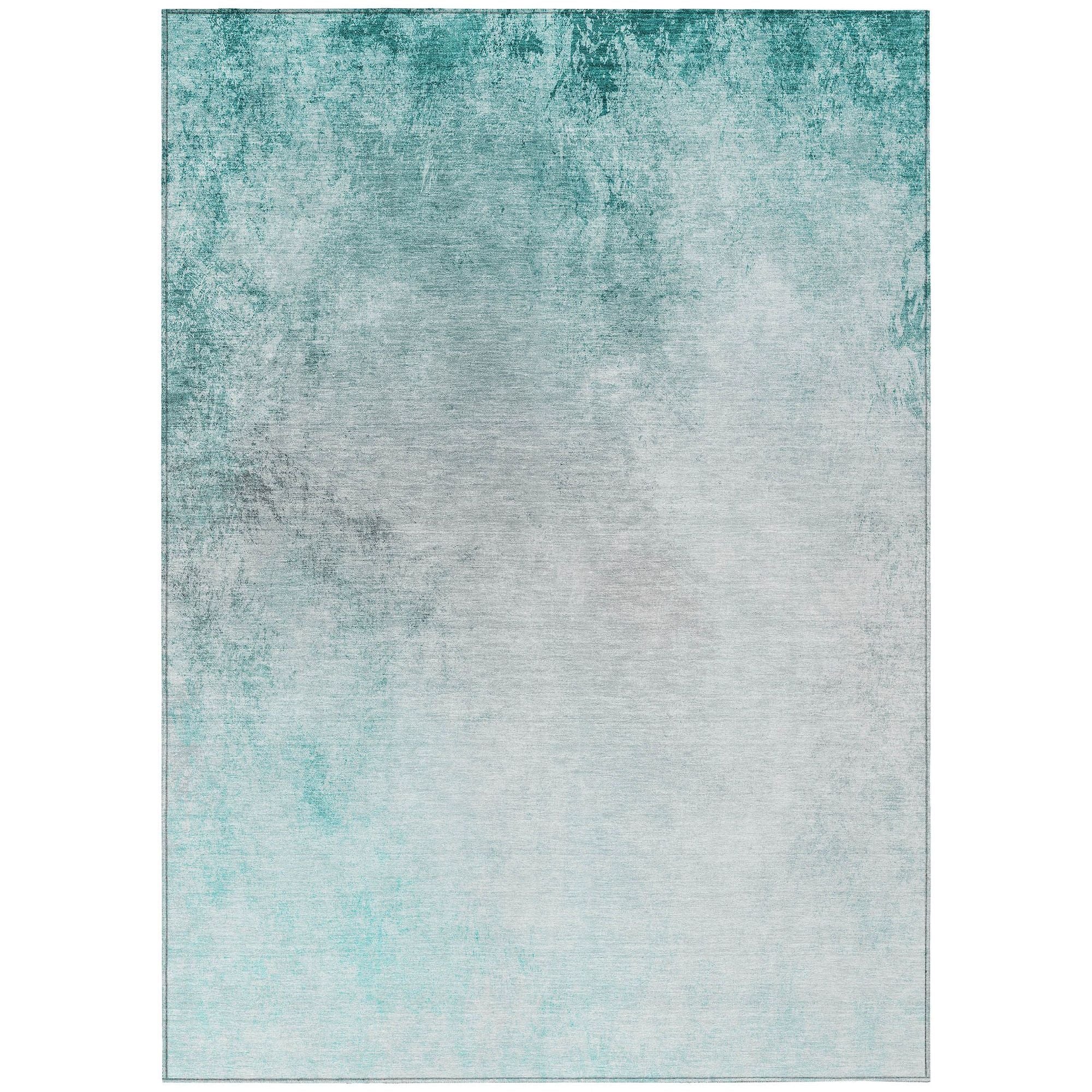 Machine Made ACN601 Teal  Rugs #color_teal 