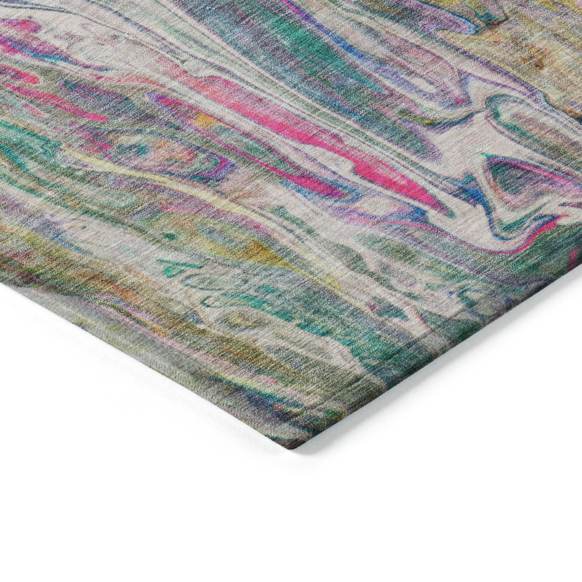 Machine Made ACN602 Green  Rugs #color_green 