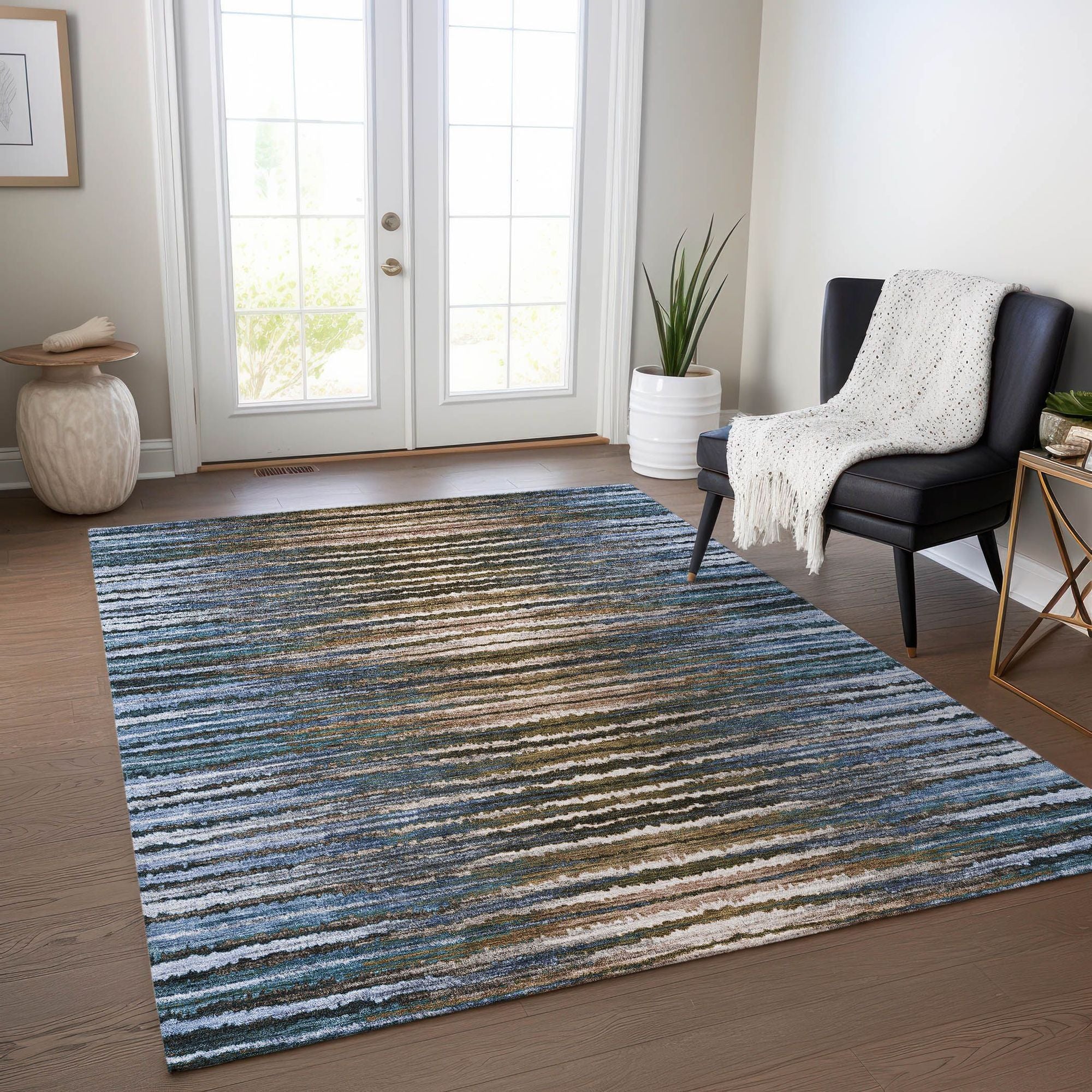 Machine Made ACN604 Blue  Rugs #color_blue 