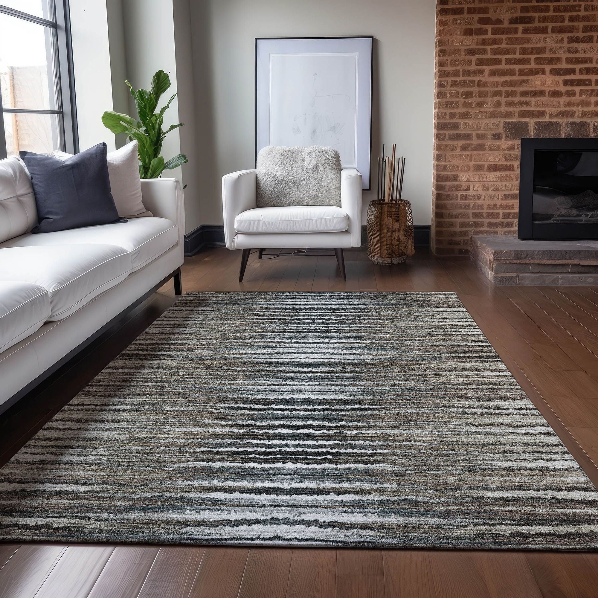 Machine Made ACN604 Brown  Rugs #color_brown 