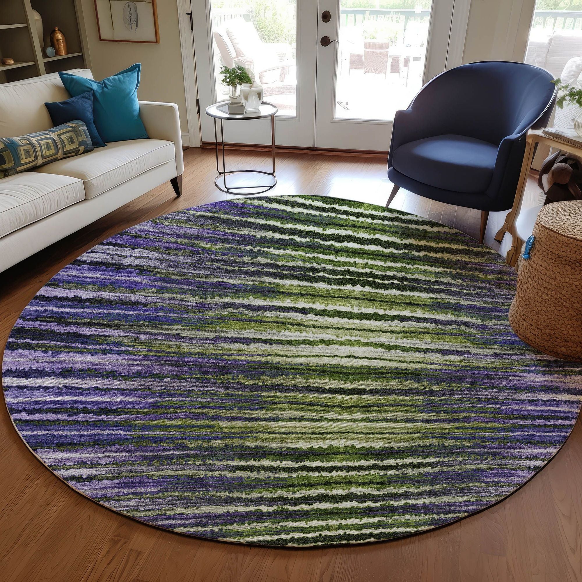 Machine Made ACN604 Purple  Rugs #color_purple 