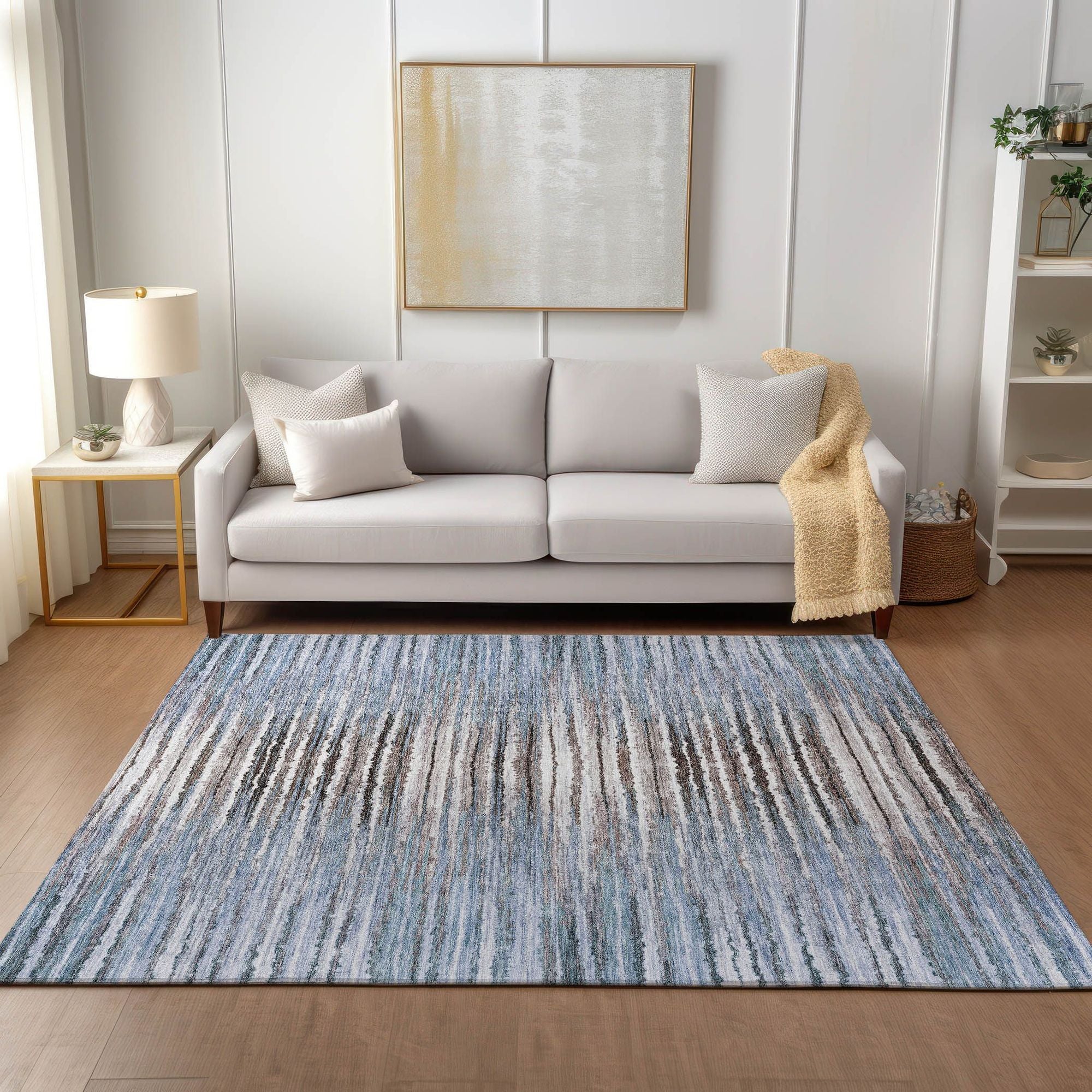 Machine Made ACN604 Sky Blue Rugs #color_sky blue