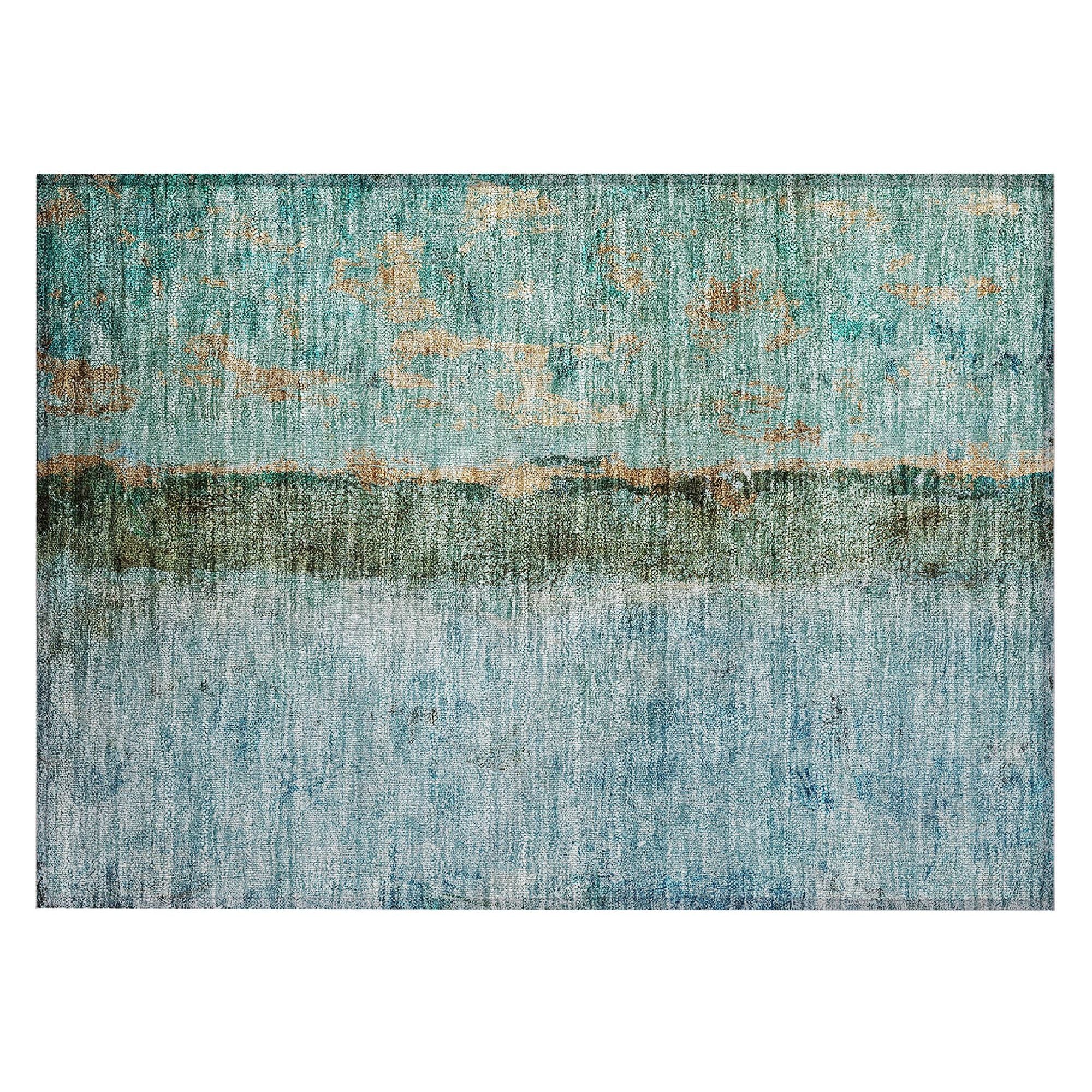 Machine Made ACN605 Blue  Rugs #color_blue 