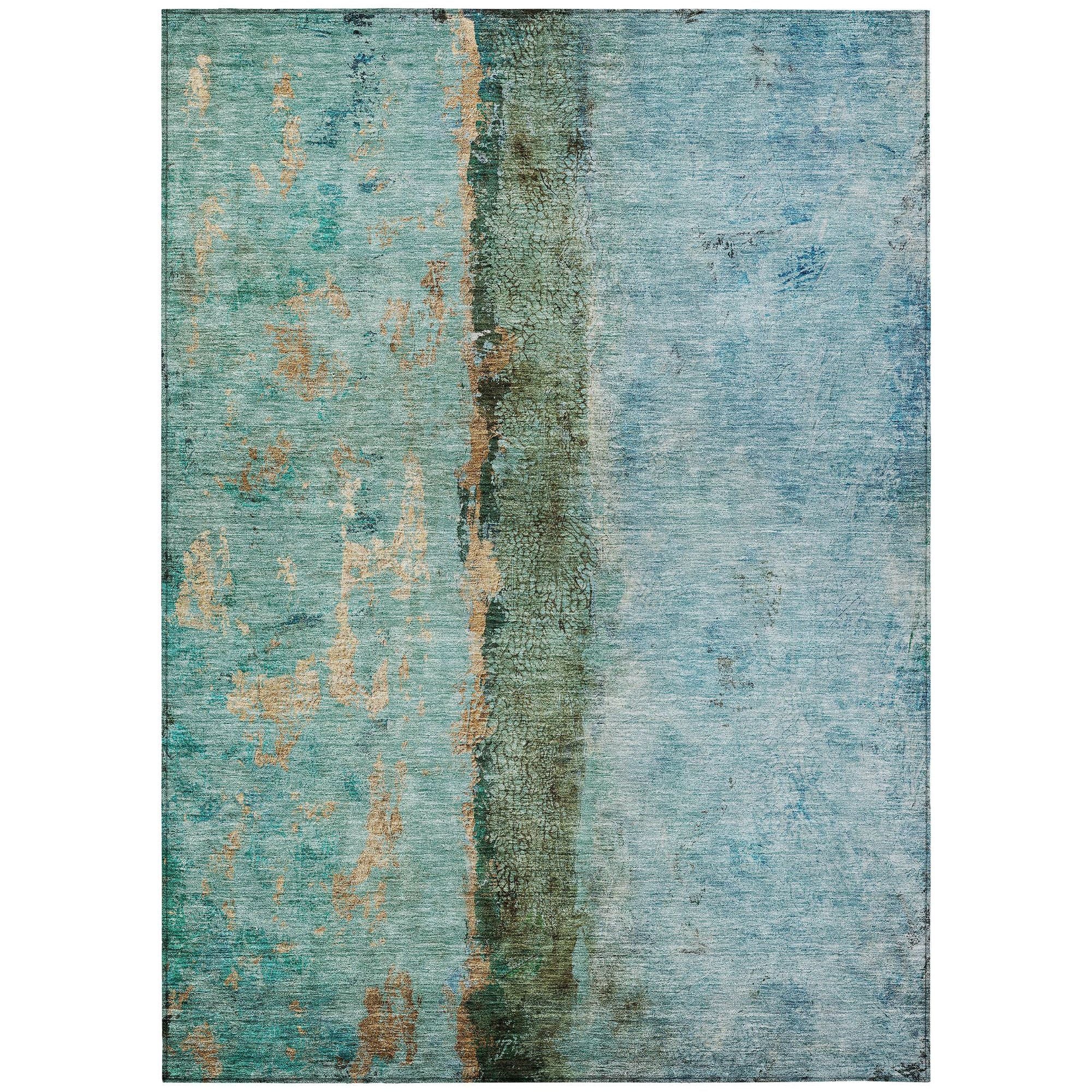 Machine Made ACN605 Blue  Rugs #color_blue 