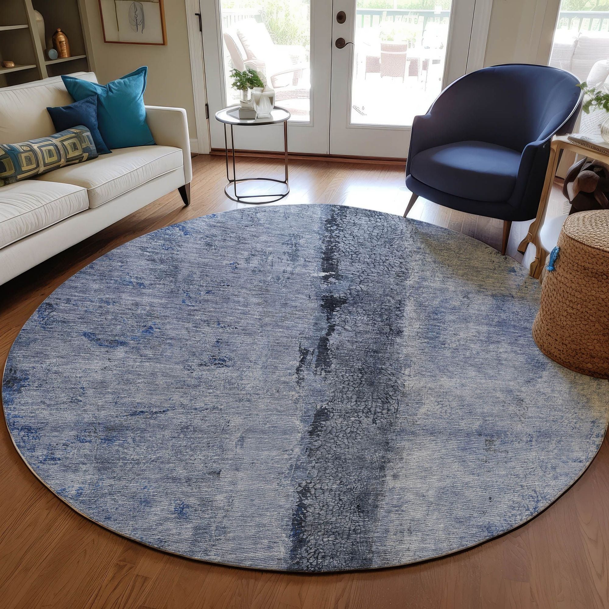 Machine Made ACN605 Denim Blue Rugs #color_denim blue