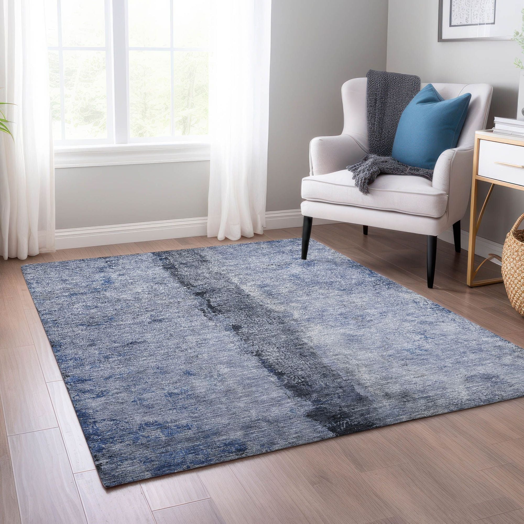 Machine Made ACN605 Denim Blue Rugs #color_denim blue