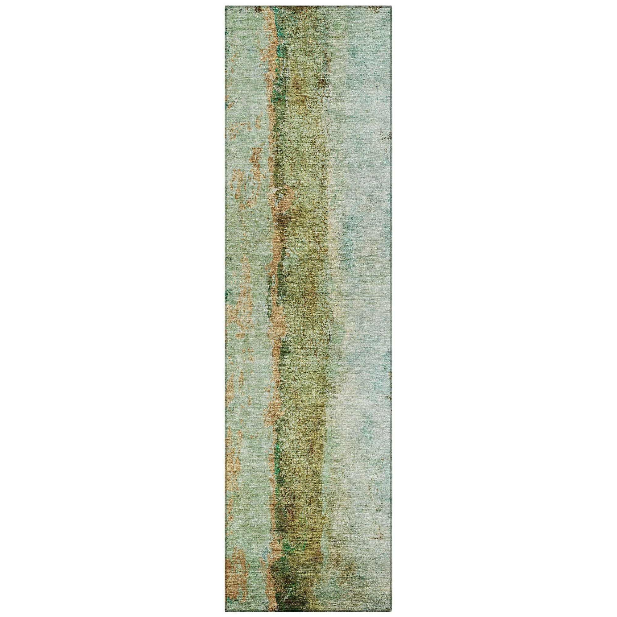 Machine Made ACN605 Green  Rugs #color_green 