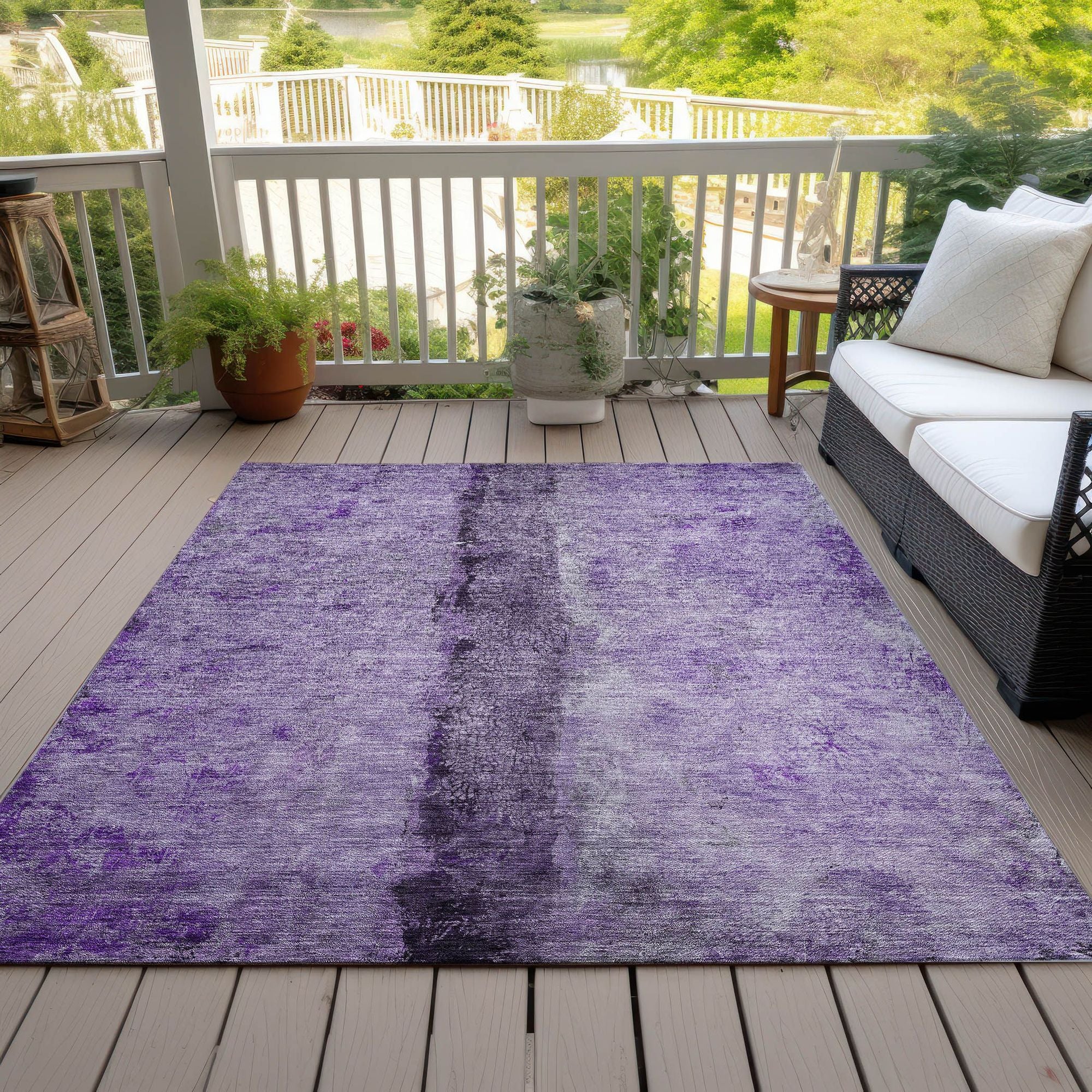 Machine Made ACN605 Purple  Rugs #color_purple 