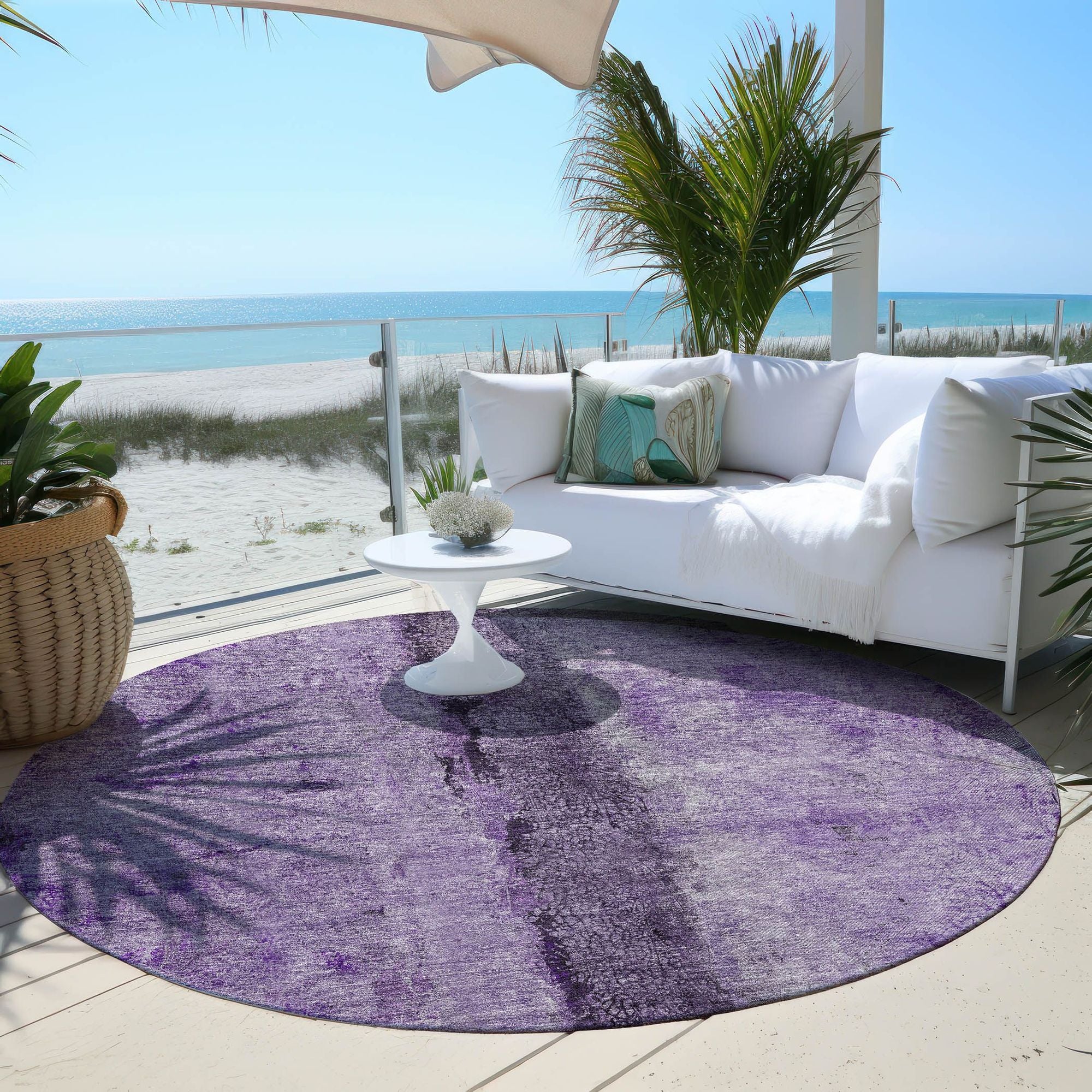 Machine Made ACN605 Purple  Rugs #color_purple 