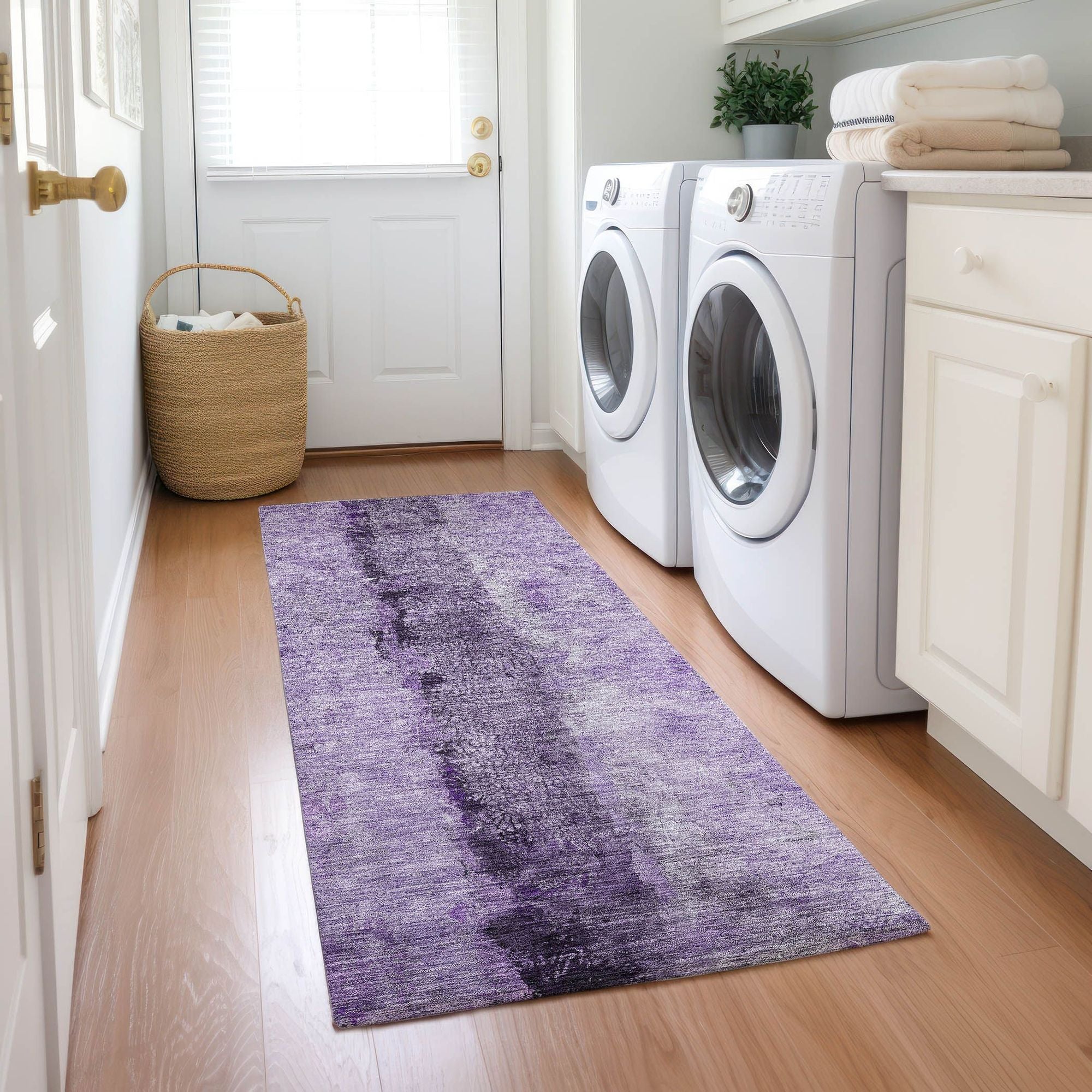 Machine Made ACN605 Purple  Rugs #color_purple 