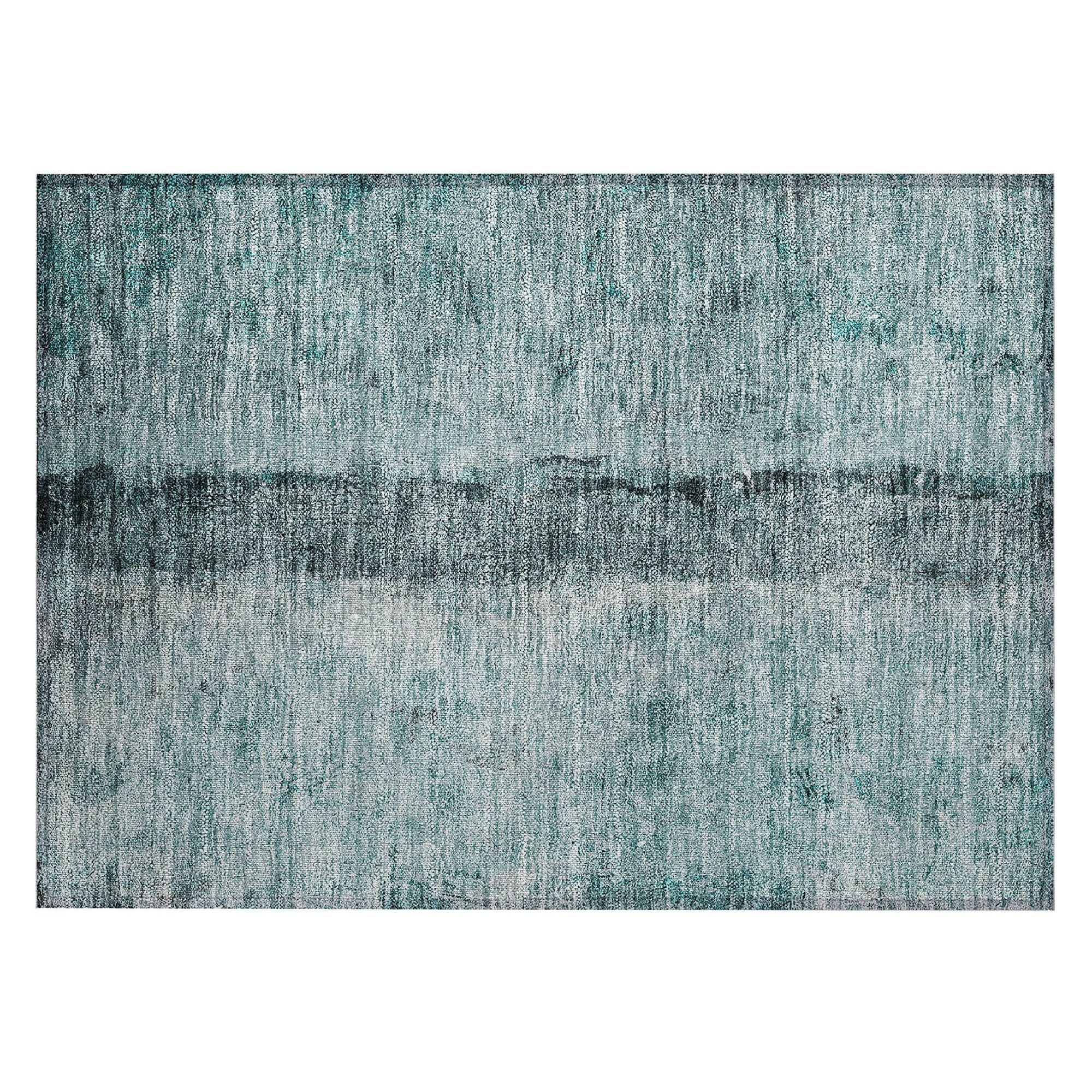 Machine Made ACN605 Teal  Rugs #color_teal 