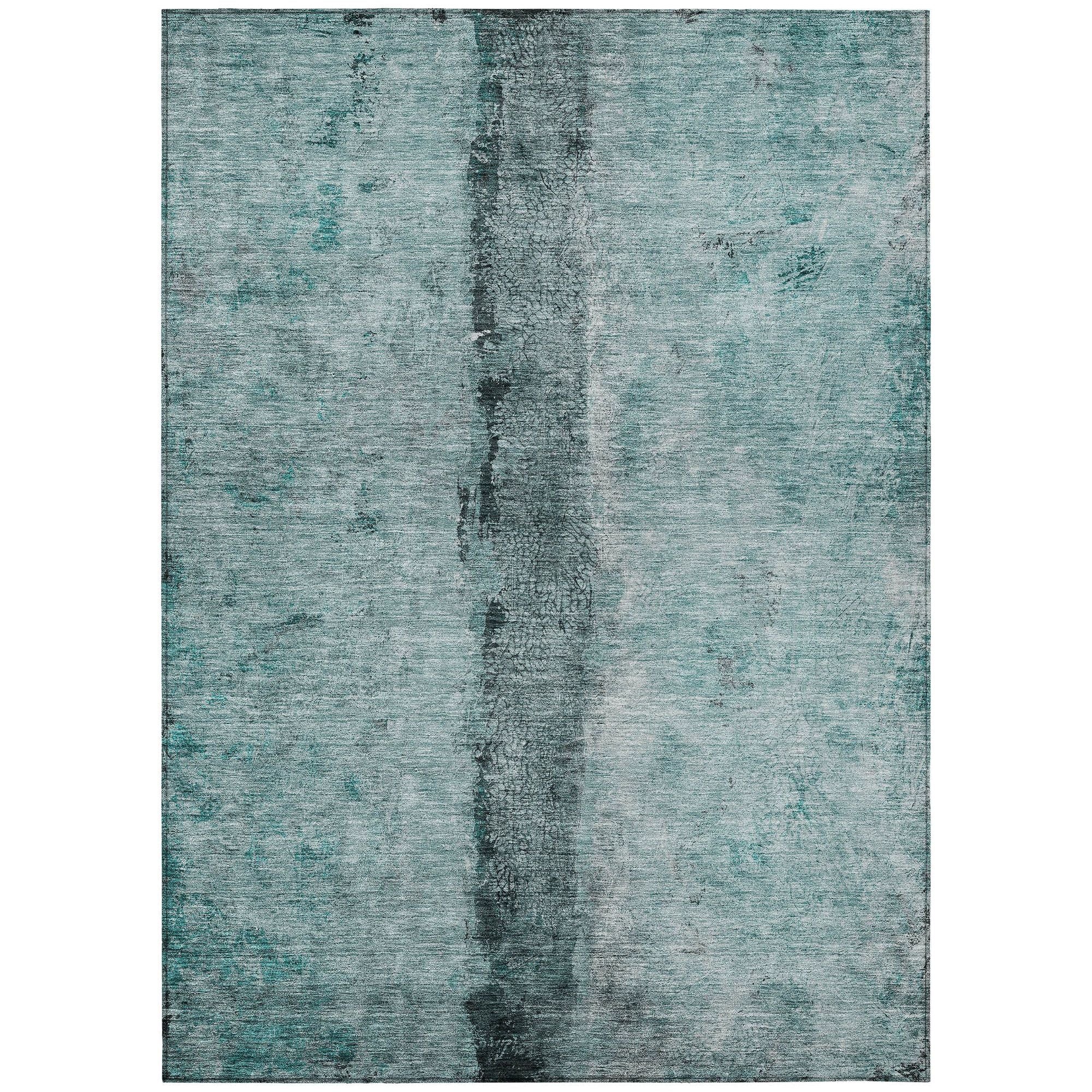 Machine Made ACN605 Teal  Rugs #color_teal 