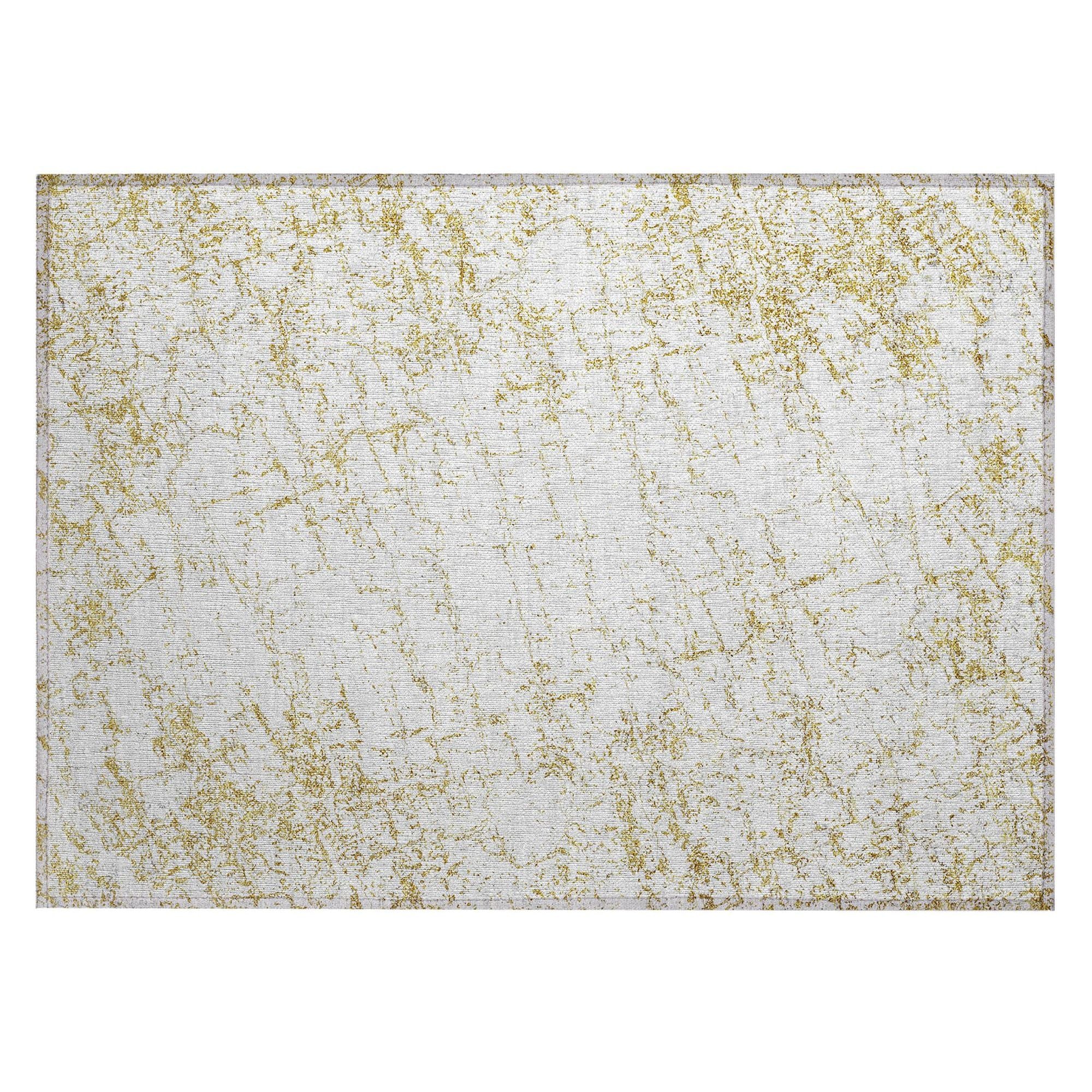 Machine Made ACN606 Gold  Rugs #color_gold 