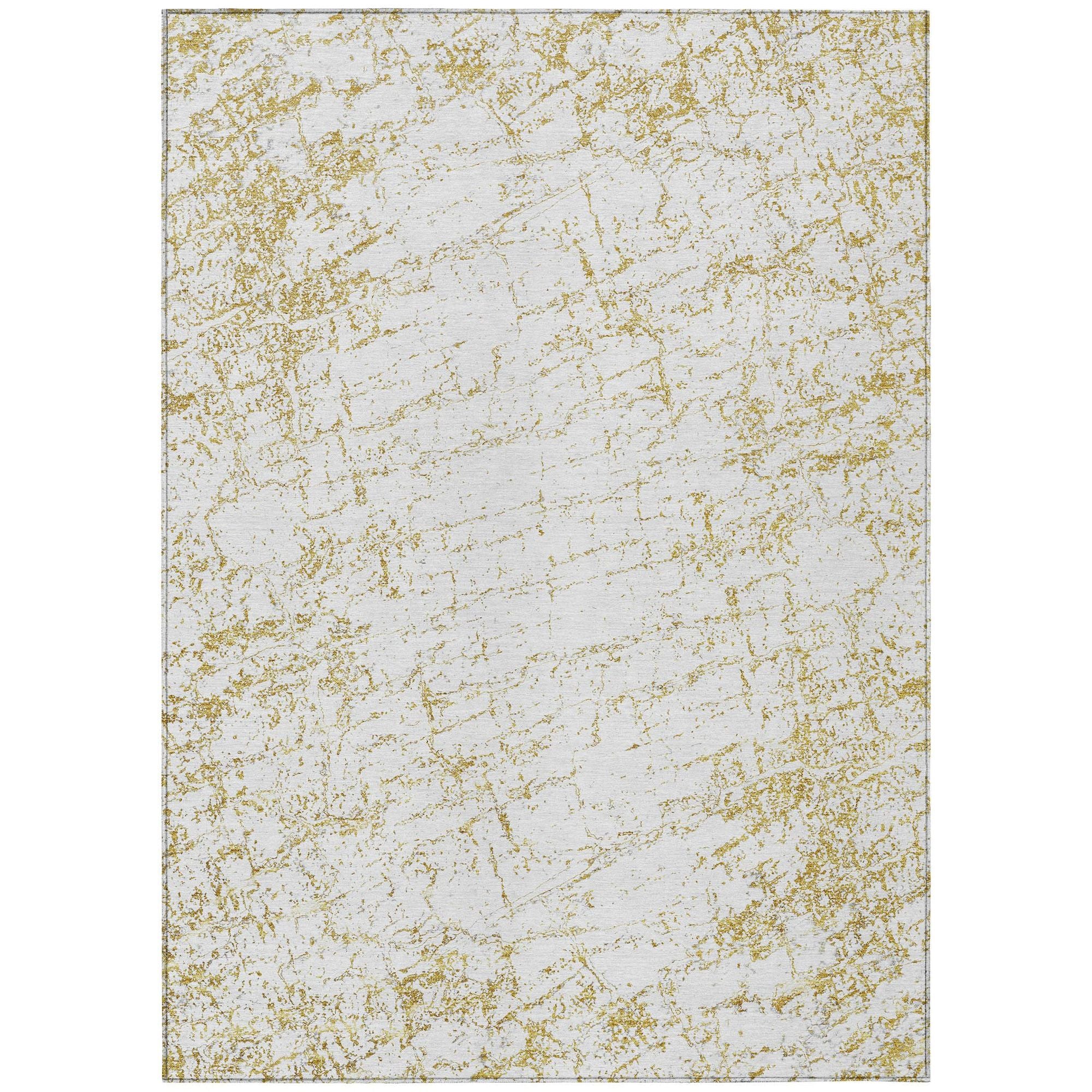 Machine Made ACN606 Gold  Rugs #color_gold 