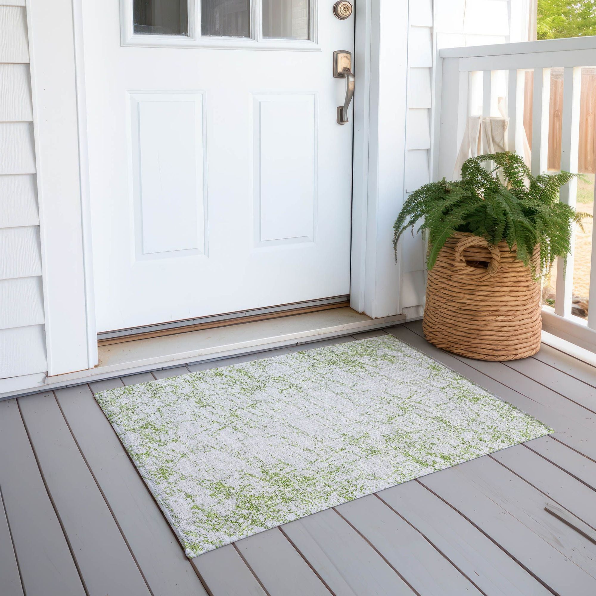 Machine Made ACN606 Green  Rugs #color_green 