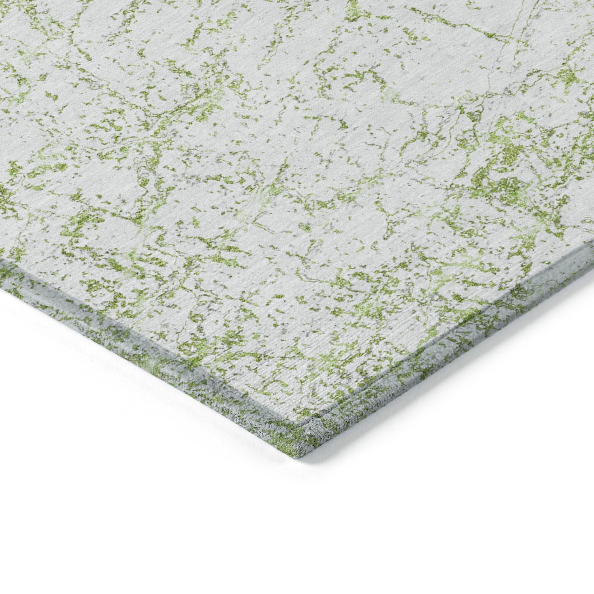 Machine Made ACN606 Green  Rugs #color_green 