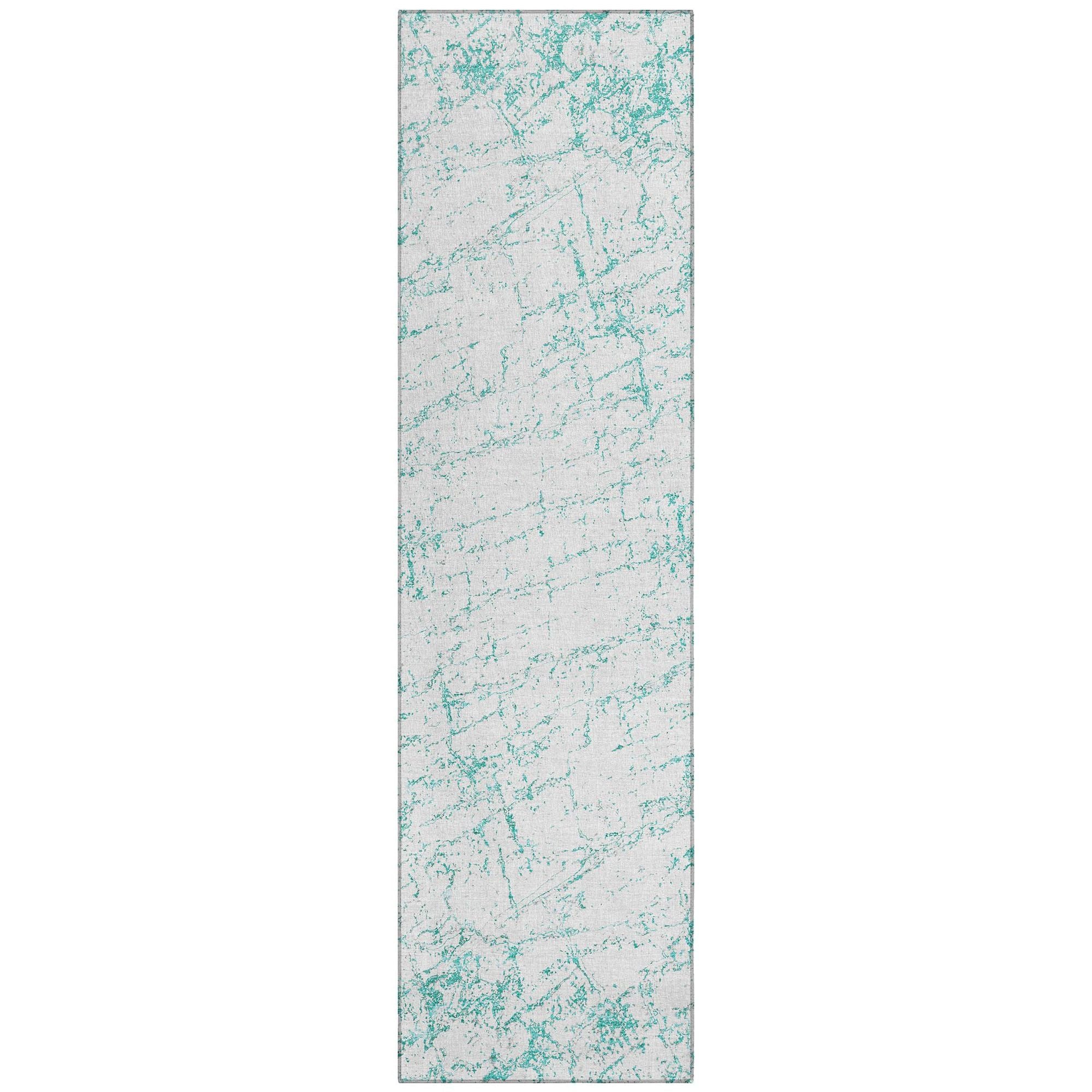 Machine Made ACN606 Teal  Rugs #color_teal 