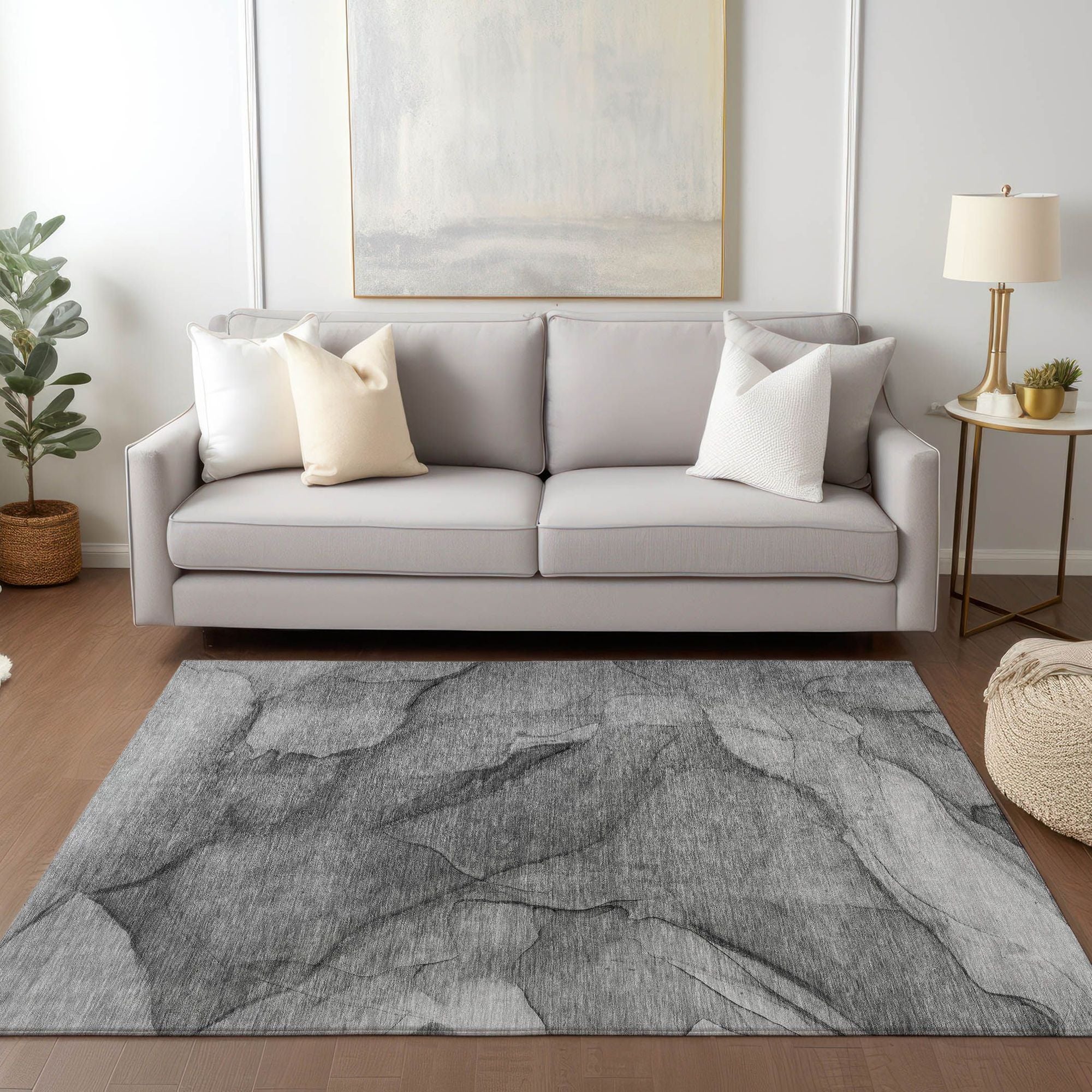 Machine Made ACN607 Gray  Rugs #color_gray 