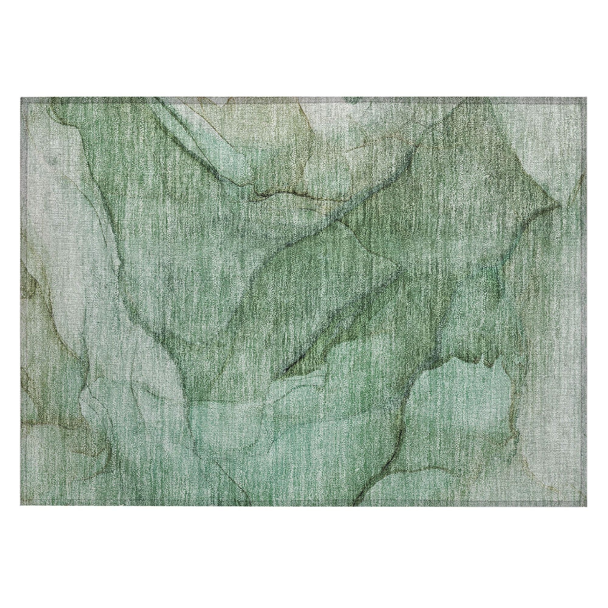 Machine Made ACN607 Green  Rugs #color_green 