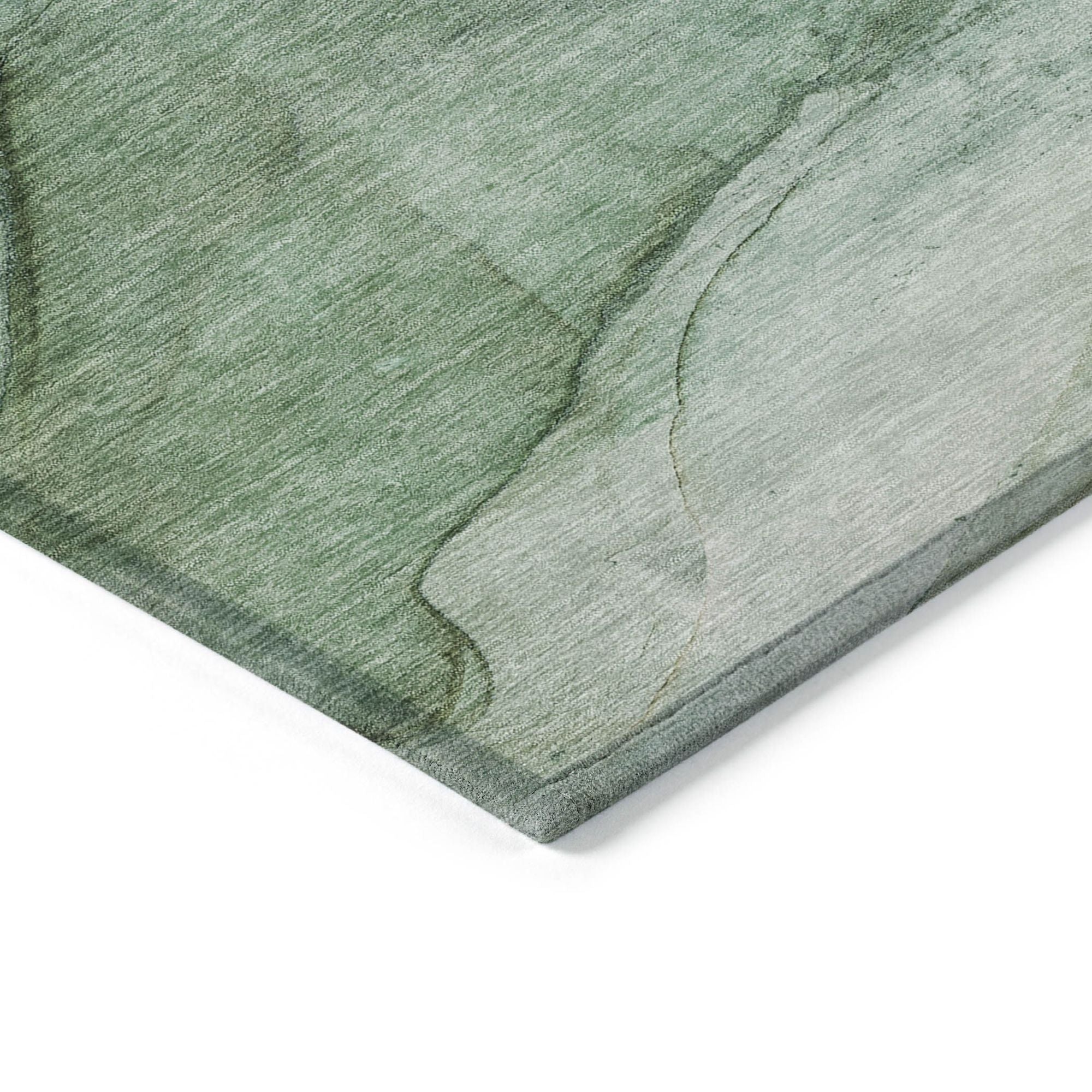 Machine Made ACN607 Green  Rugs #color_green 